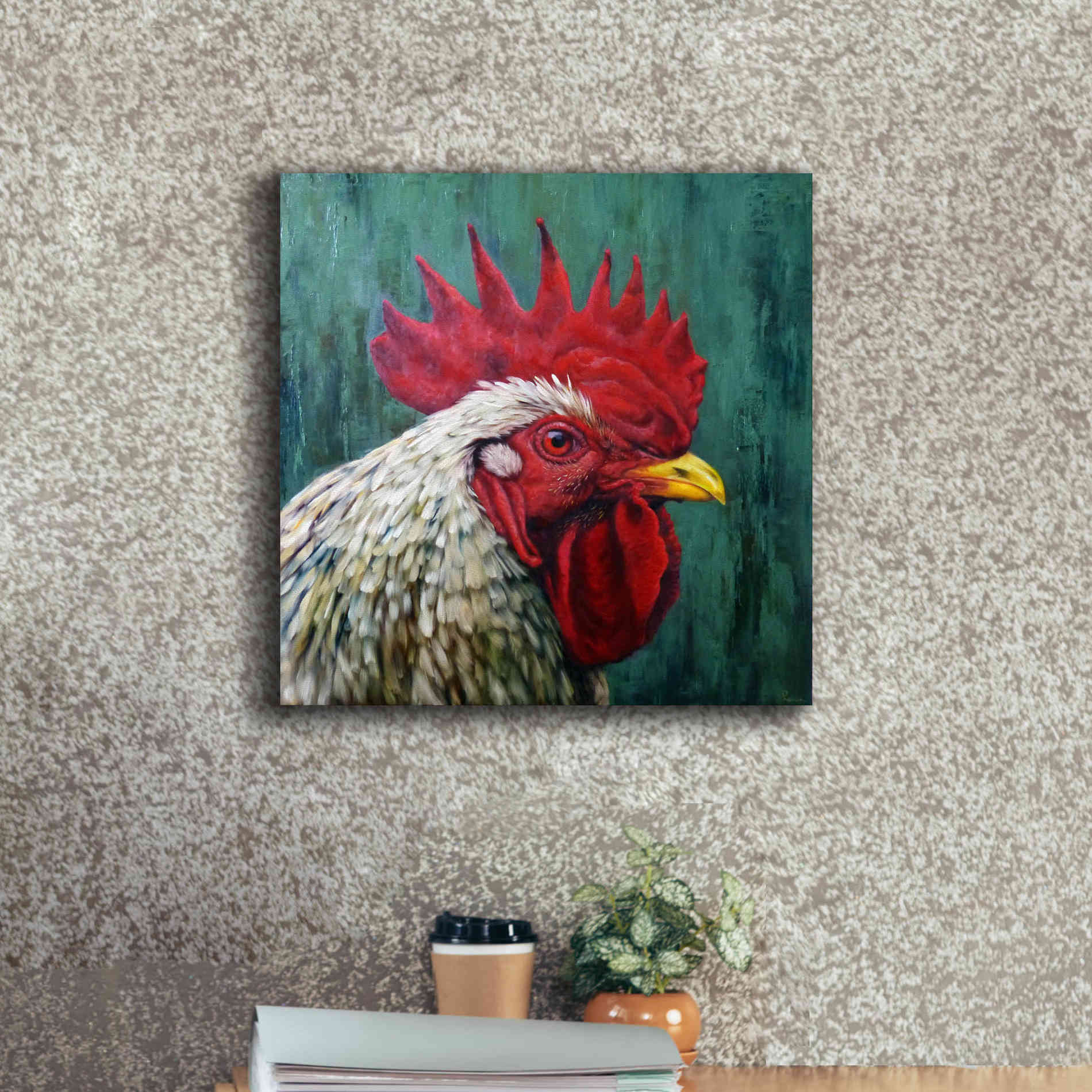 'Big Red' by Lucia Heffernan, Canvas Wall Art,18x18