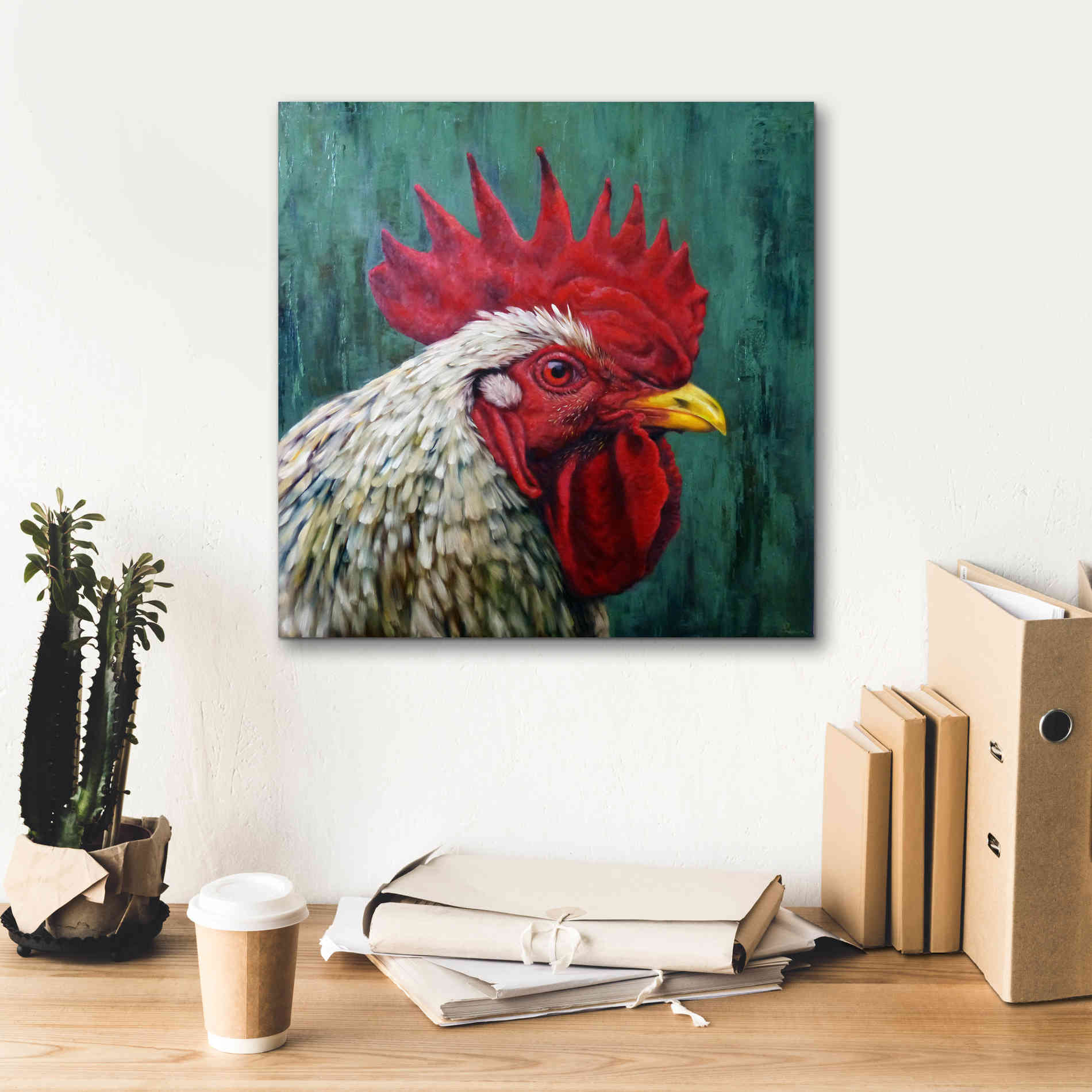 'Big Red' by Lucia Heffernan, Canvas Wall Art,18x18