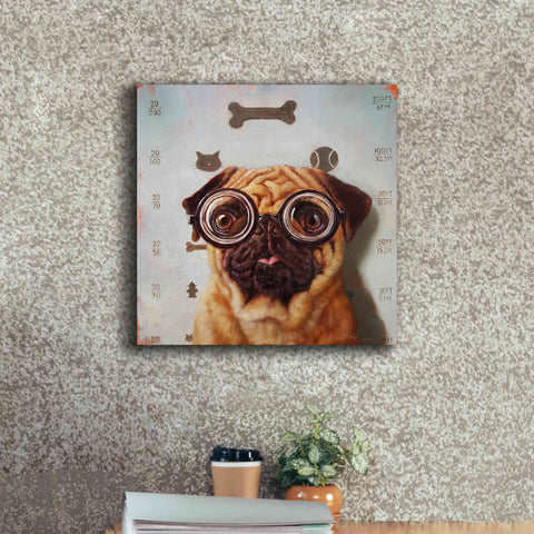 Image of 'Canine Eye Exam' by Lucia Heffernan, Canvas Wall Art,18x18