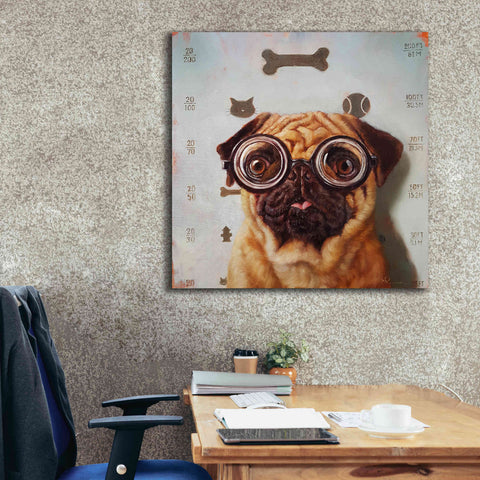 Image of 'Canine Eye Exam' by Lucia Heffernan, Canvas Wall Art,37x37