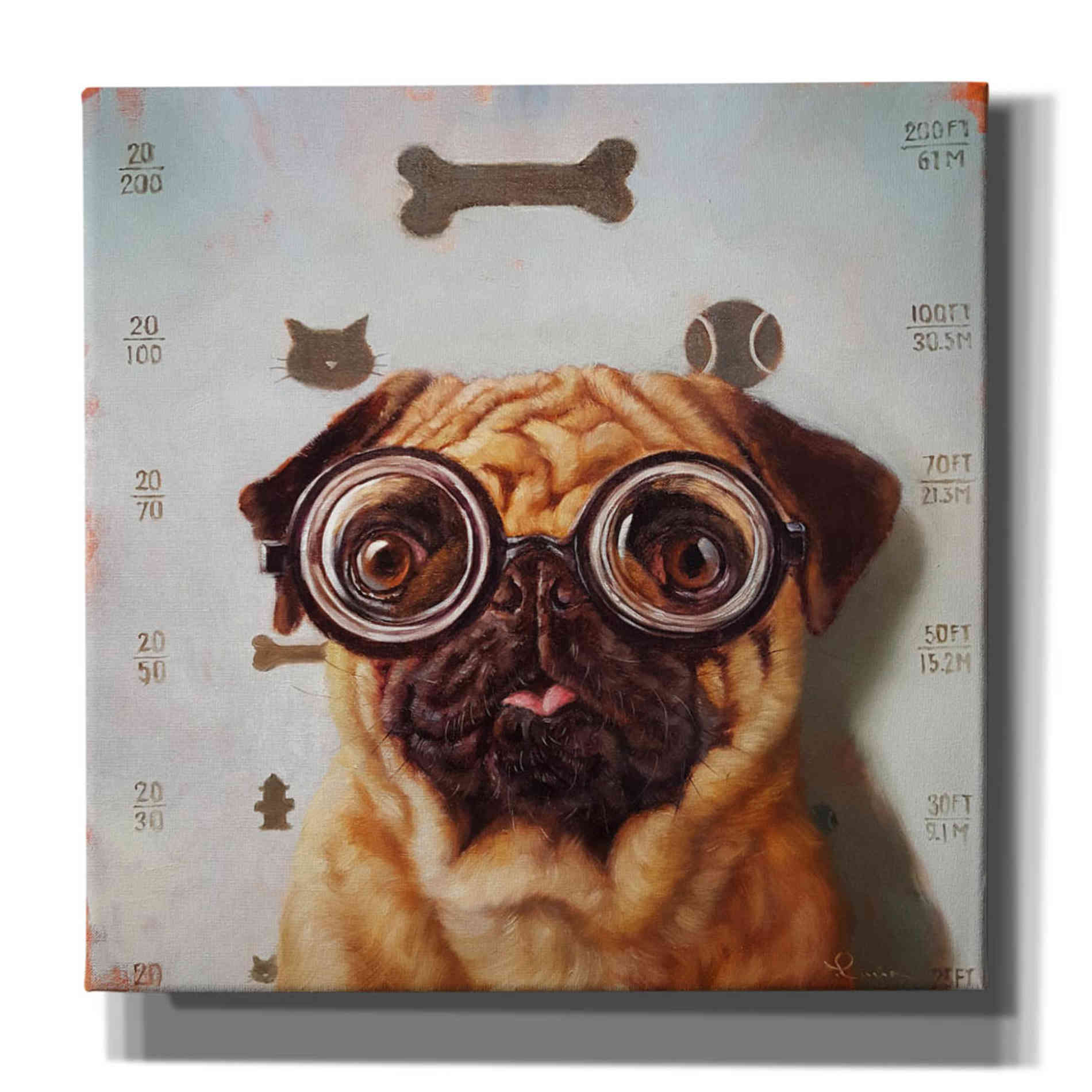 'Canine Eye Exam' by Lucia Heffernan, Canvas Wall Art