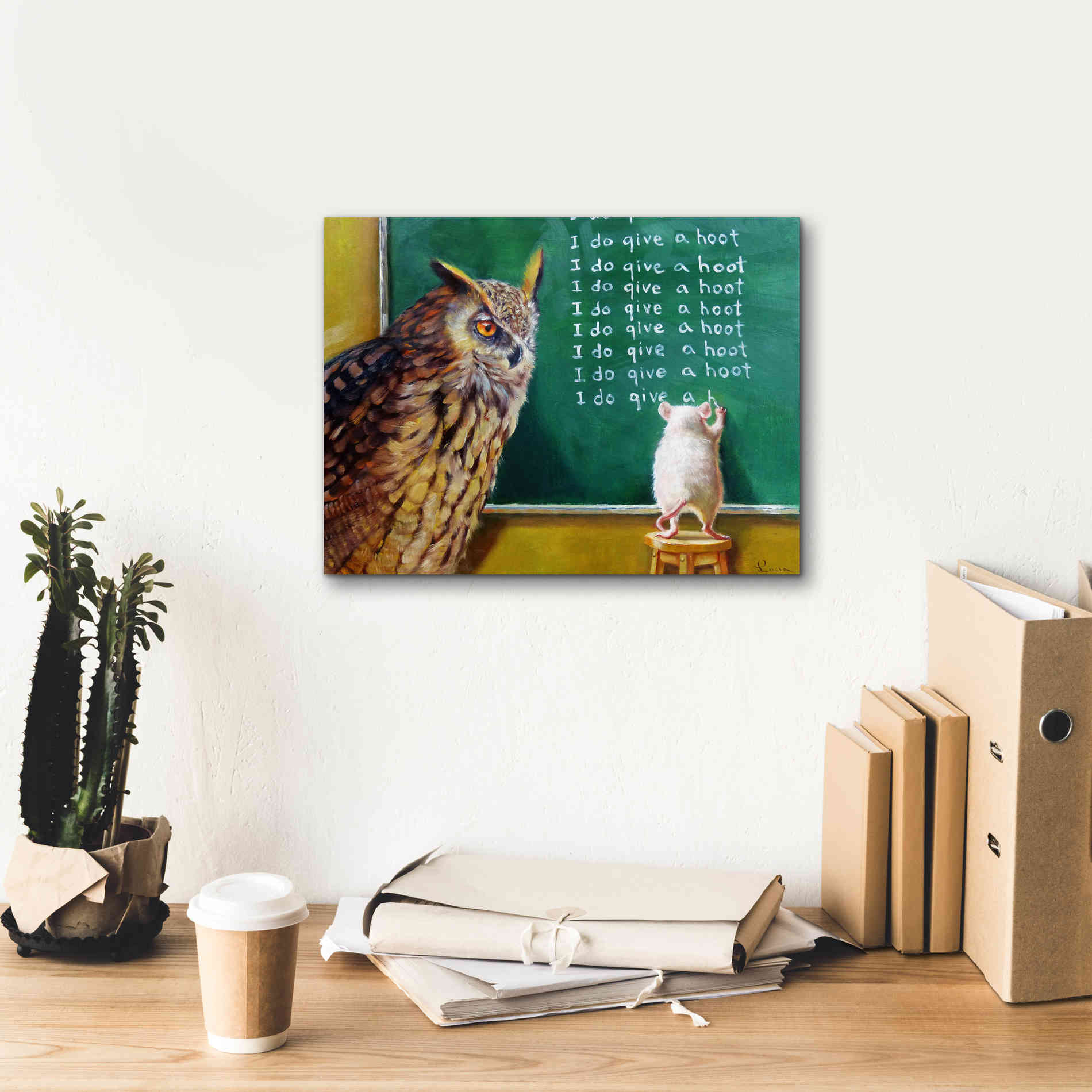 'Class Clown' by Lucia Heffernan, Canvas Wall Art,16x12