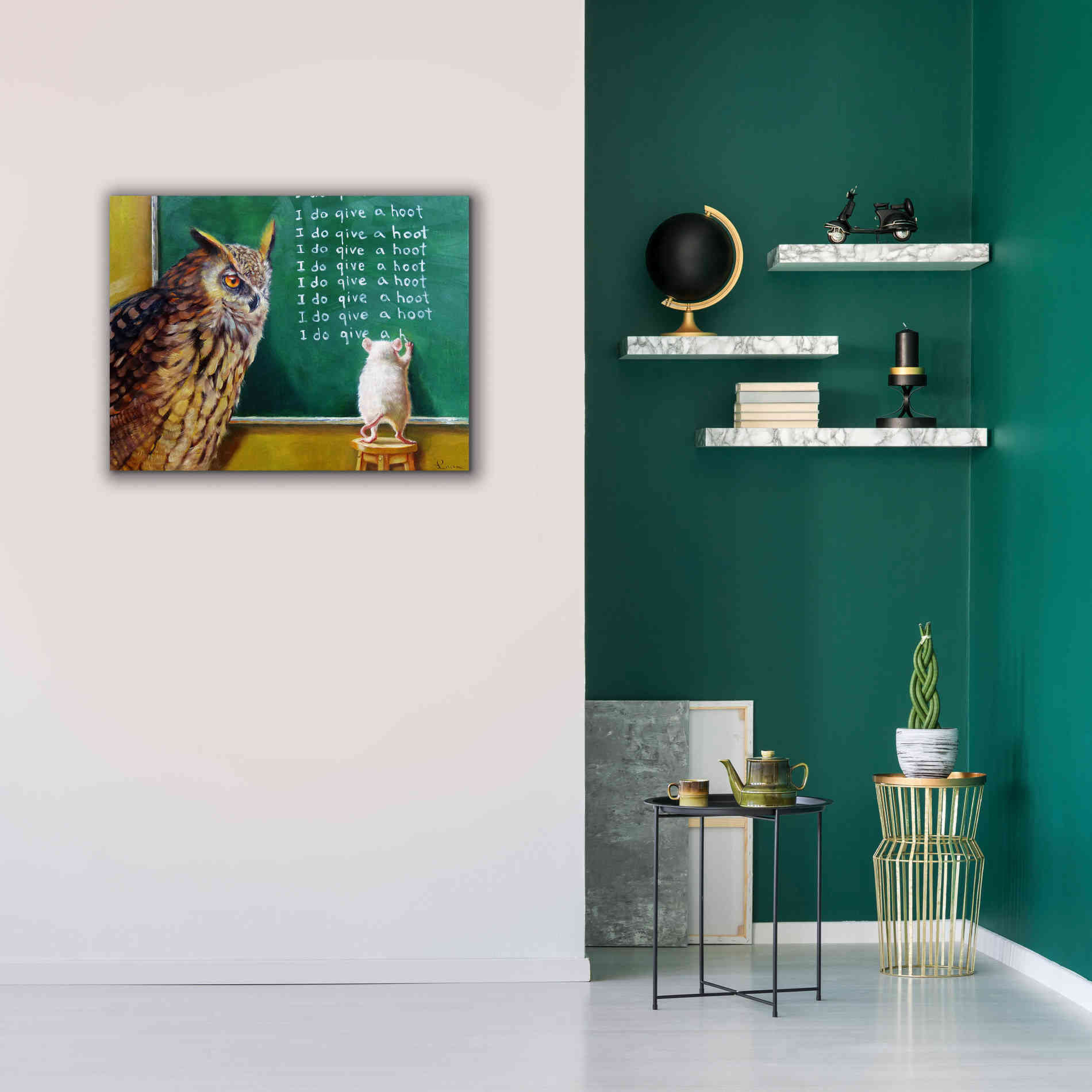 'Class Clown' by Lucia Heffernan, Canvas Wall Art,34x26