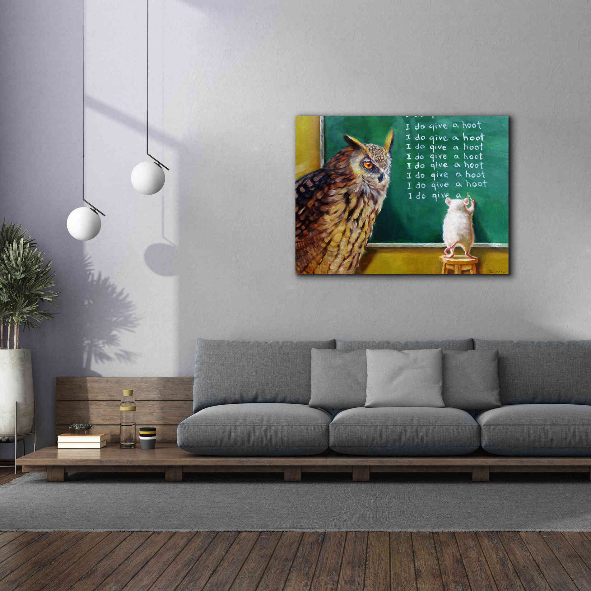 'Class Clown' by Lucia Heffernan, Canvas Wall Art,54x40