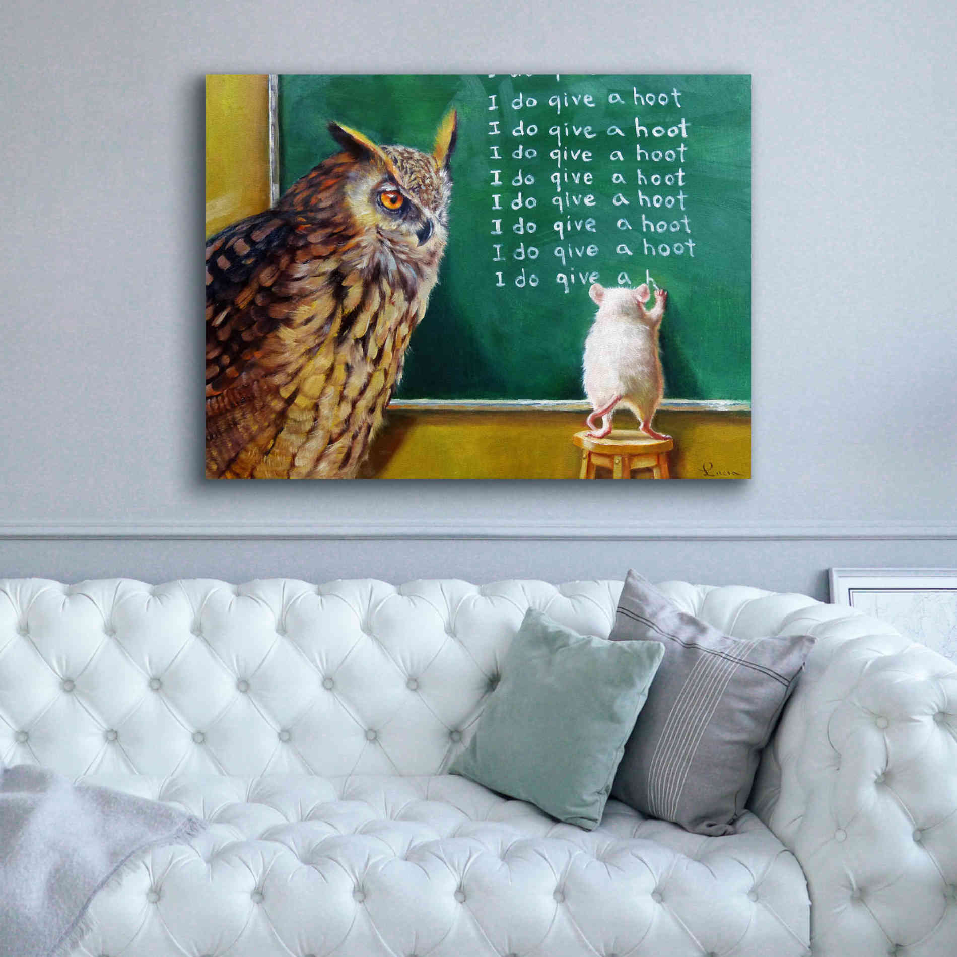 'Class Clown' by Lucia Heffernan, Canvas Wall Art,54x40