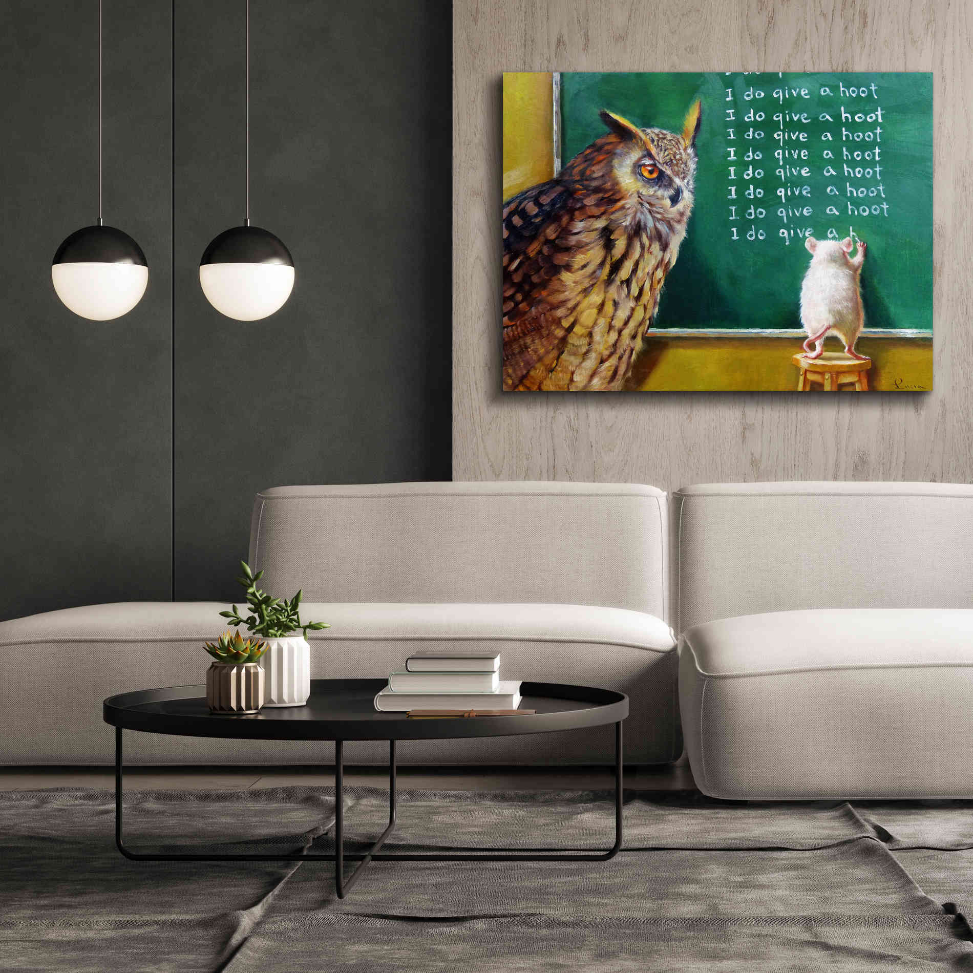 'Class Clown' by Lucia Heffernan, Canvas Wall Art,54x40