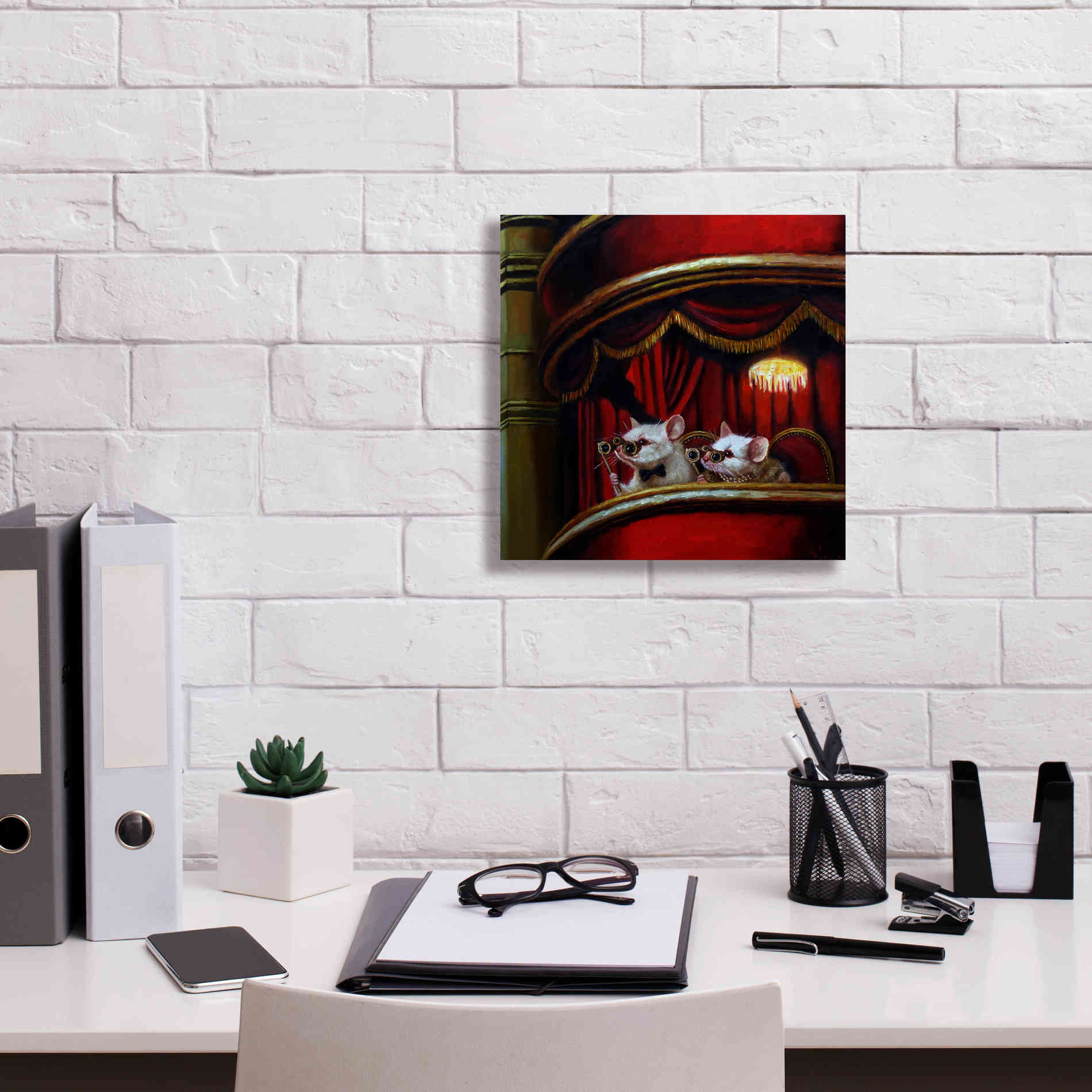 'Die Fledermaus' by Lucia Heffernan, Canvas Wall Art,12x12