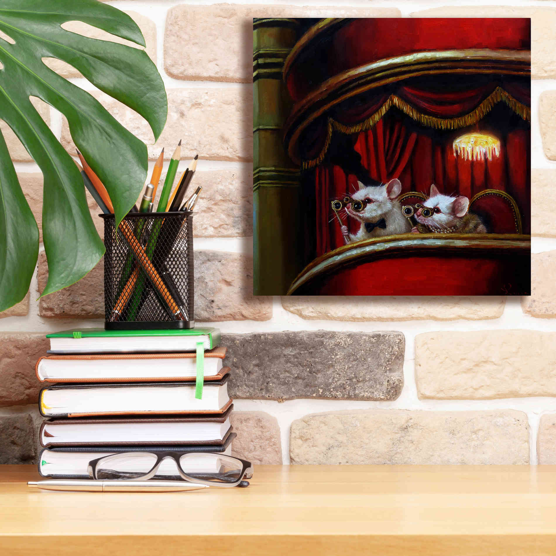 'Die Fledermaus' by Lucia Heffernan, Canvas Wall Art,12x12