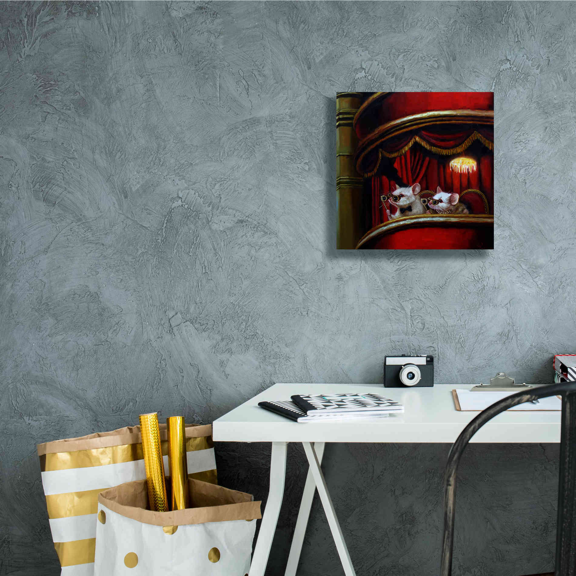 'Die Fledermaus' by Lucia Heffernan, Canvas Wall Art,12x12