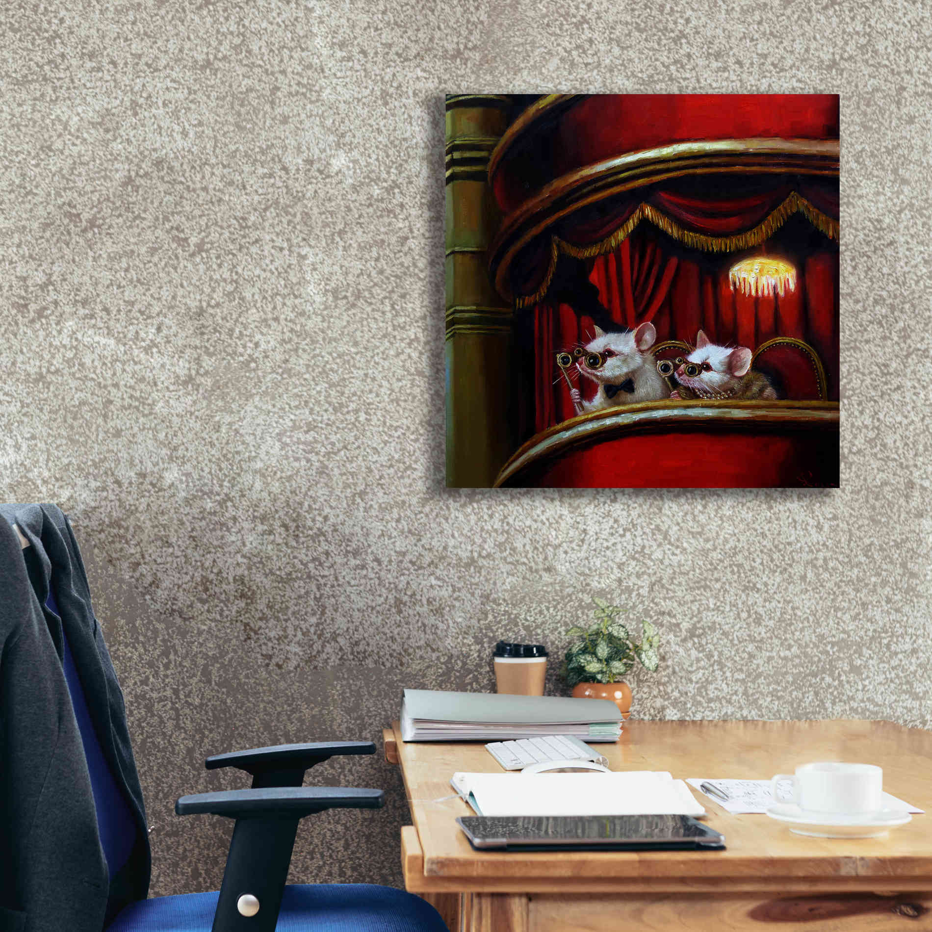 'Die Fledermaus' by Lucia Heffernan, Canvas Wall Art,26x26