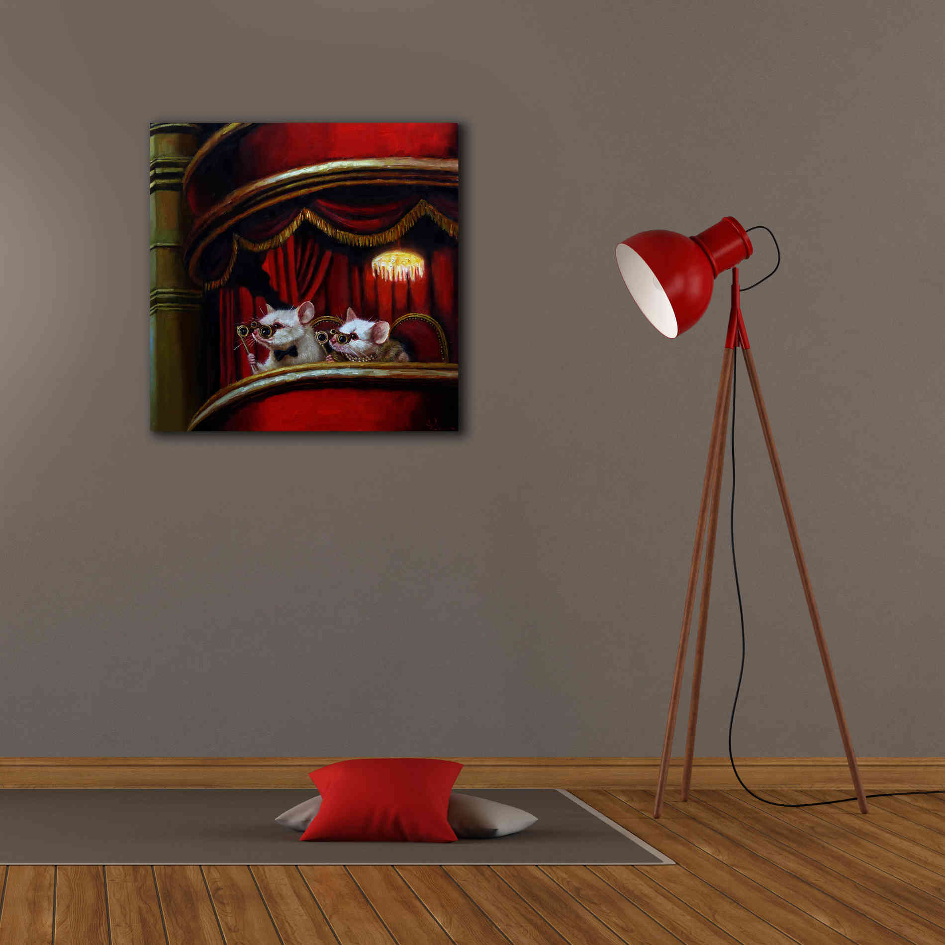 'Die Fledermaus' by Lucia Heffernan, Canvas Wall Art,26x26