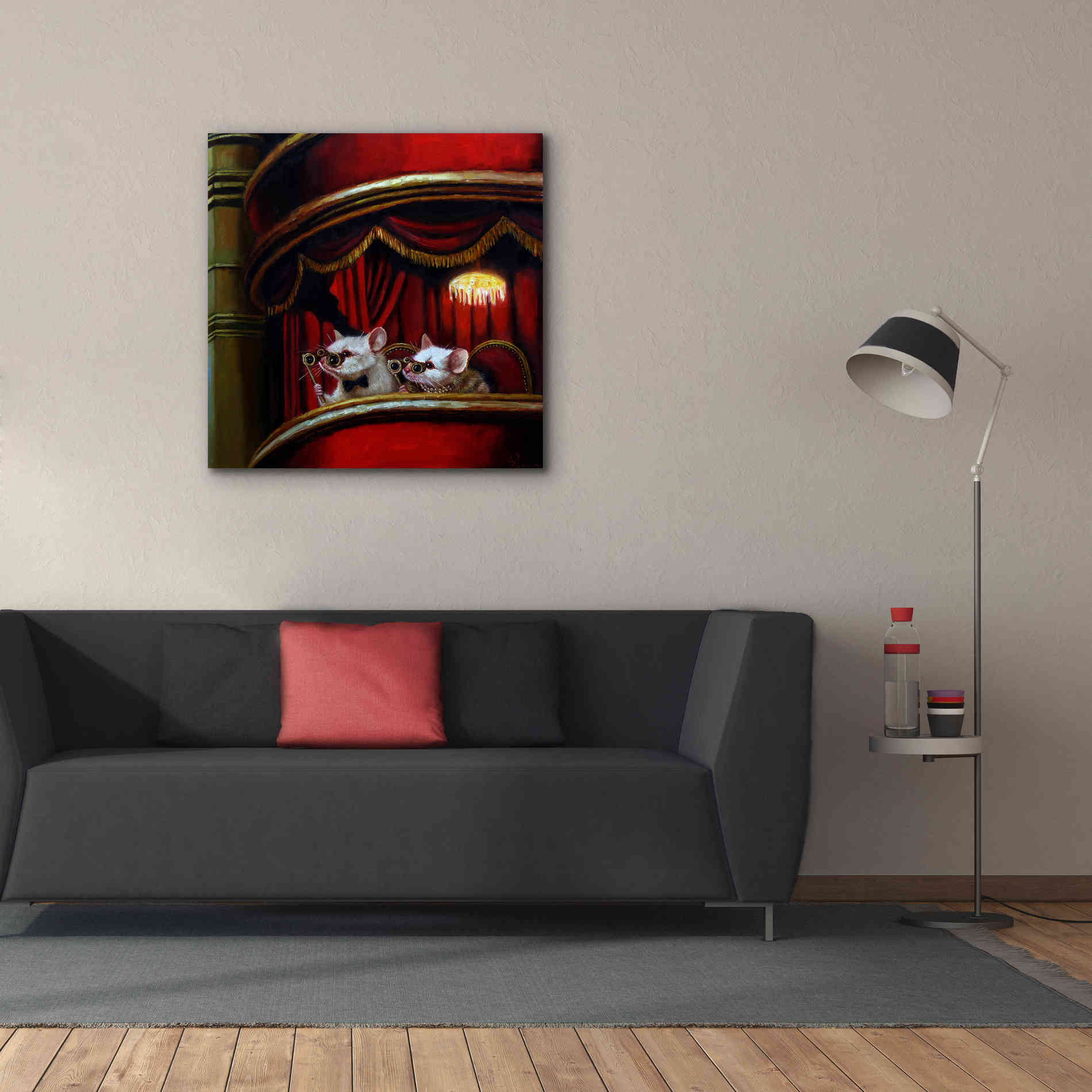 'Die Fledermaus' by Lucia Heffernan, Canvas Wall Art,37x37