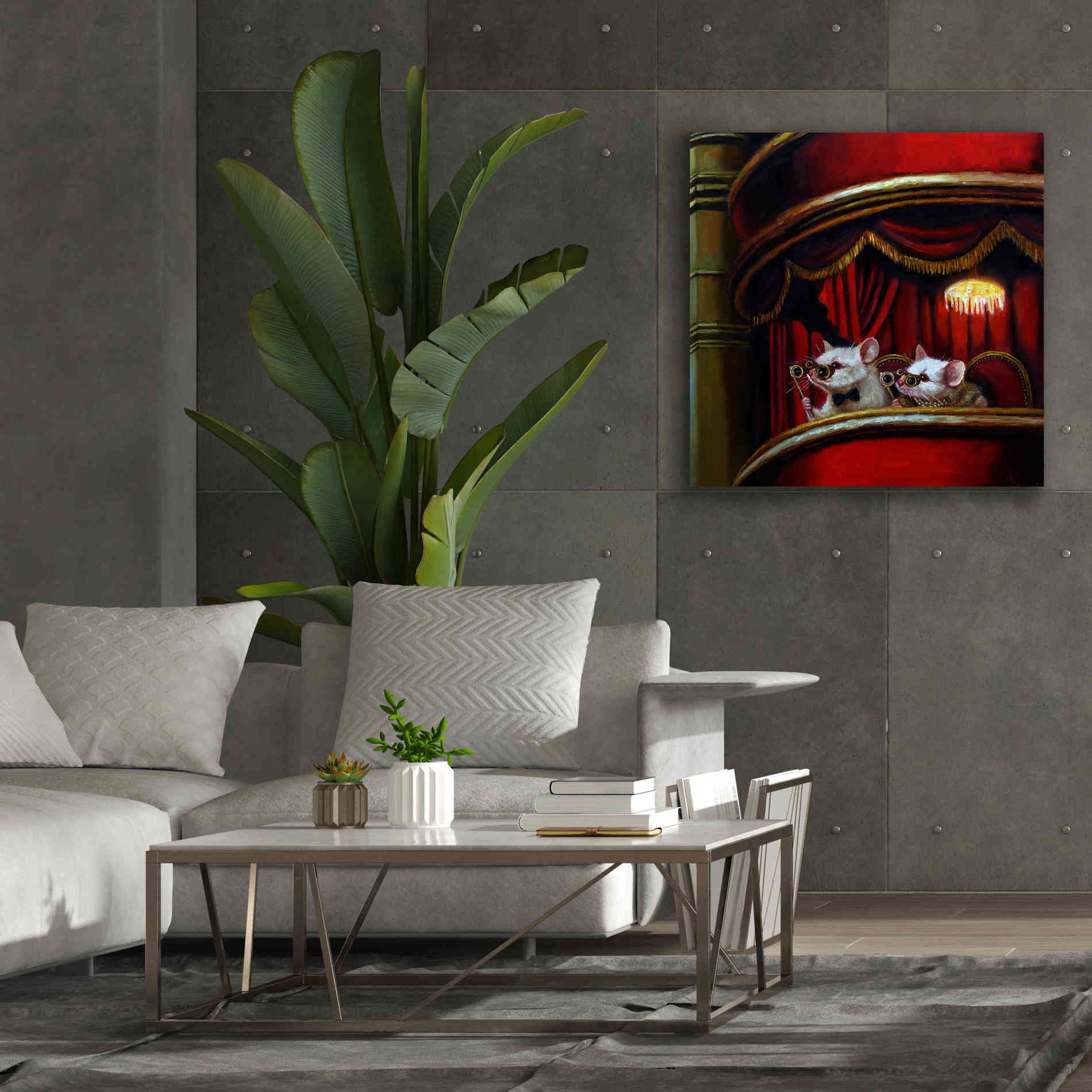 'Die Fledermaus' by Lucia Heffernan, Canvas Wall Art,37x37