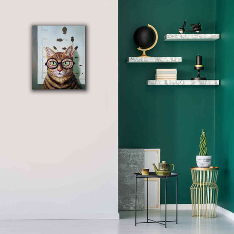 Image of 'Feline Eye Exam' by Lucia Heffernan, Canvas Wall Art,20x24