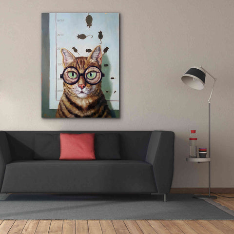 Image of 'Feline Eye Exam' by Lucia Heffernan, Canvas Wall Art,40x54