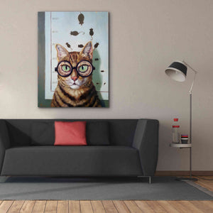 'Feline Eye Exam' by Lucia Heffernan, Canvas Wall Art,40x54