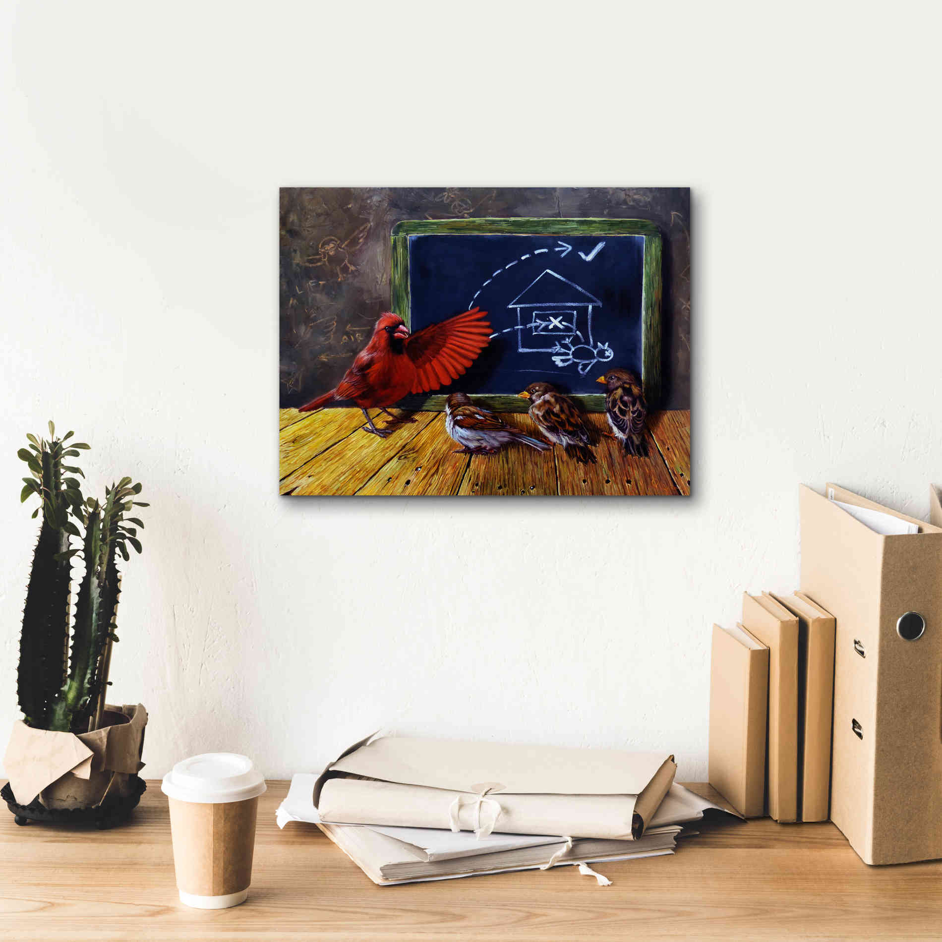 'Flight School' by Lucia Heffernan, Canvas Wall Art,16x12