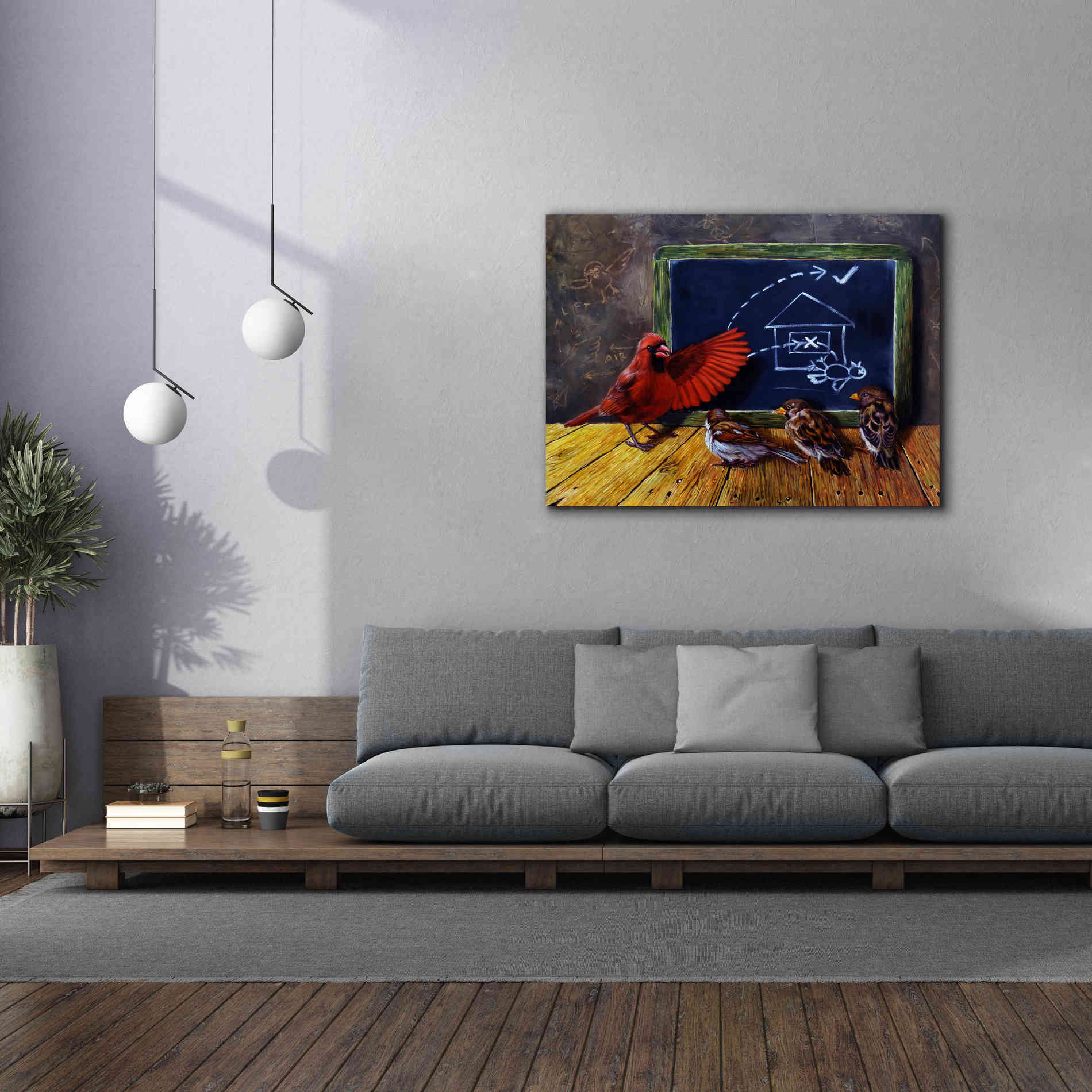 'Flight School' by Lucia Heffernan, Canvas Wall Art,54x40