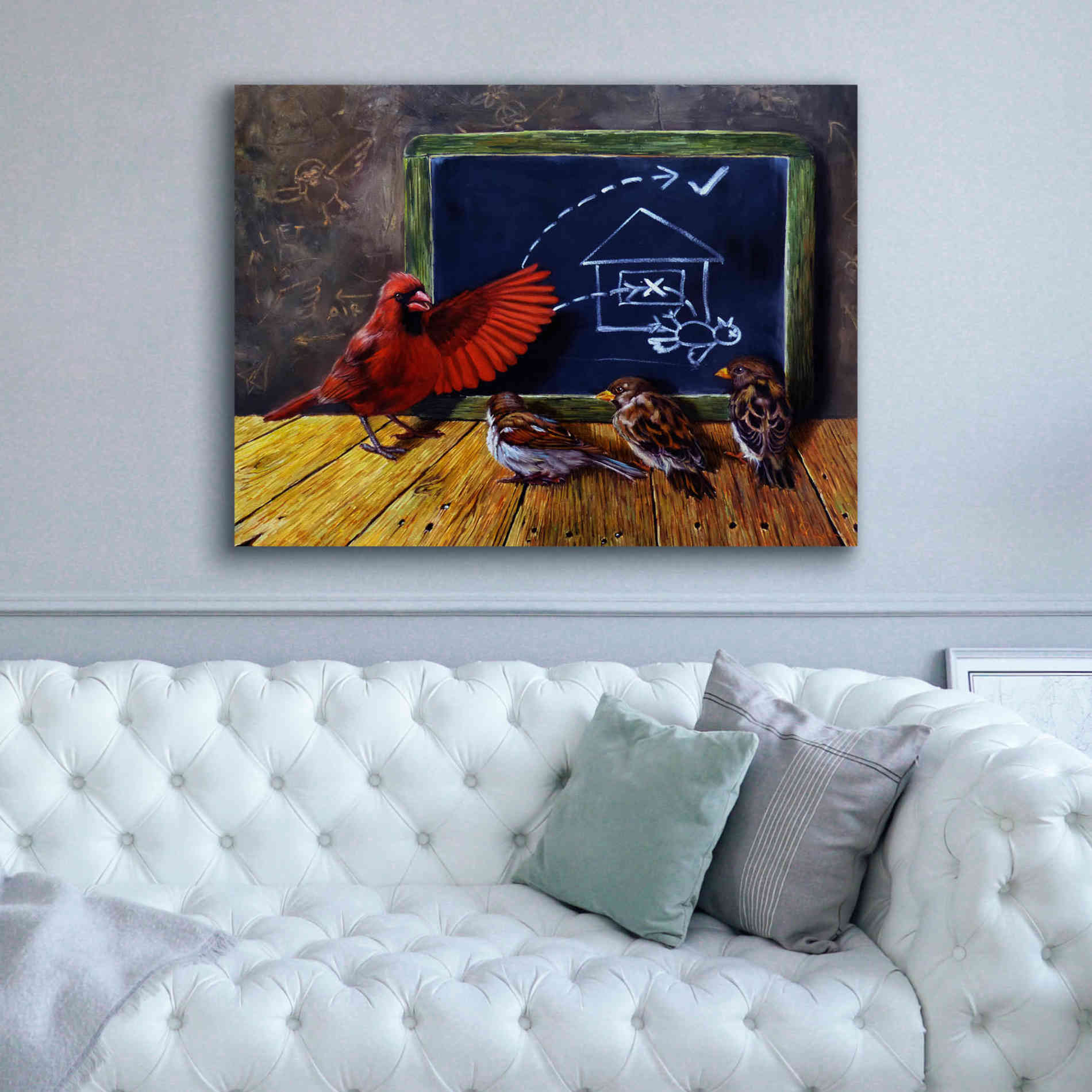 'Flight School' by Lucia Heffernan, Canvas Wall Art,54x40