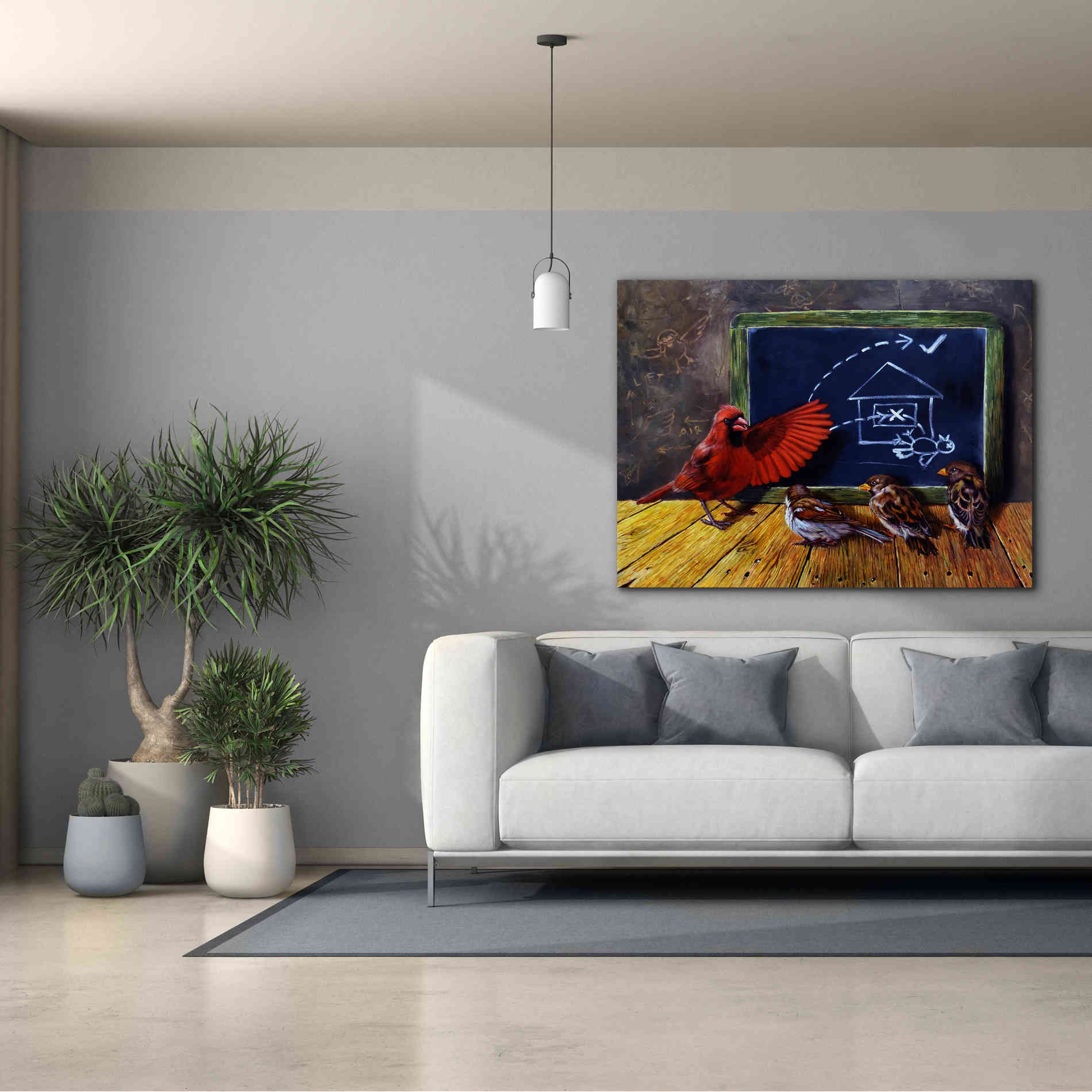 'Flight School' by Lucia Heffernan, Canvas Wall Art,54x40