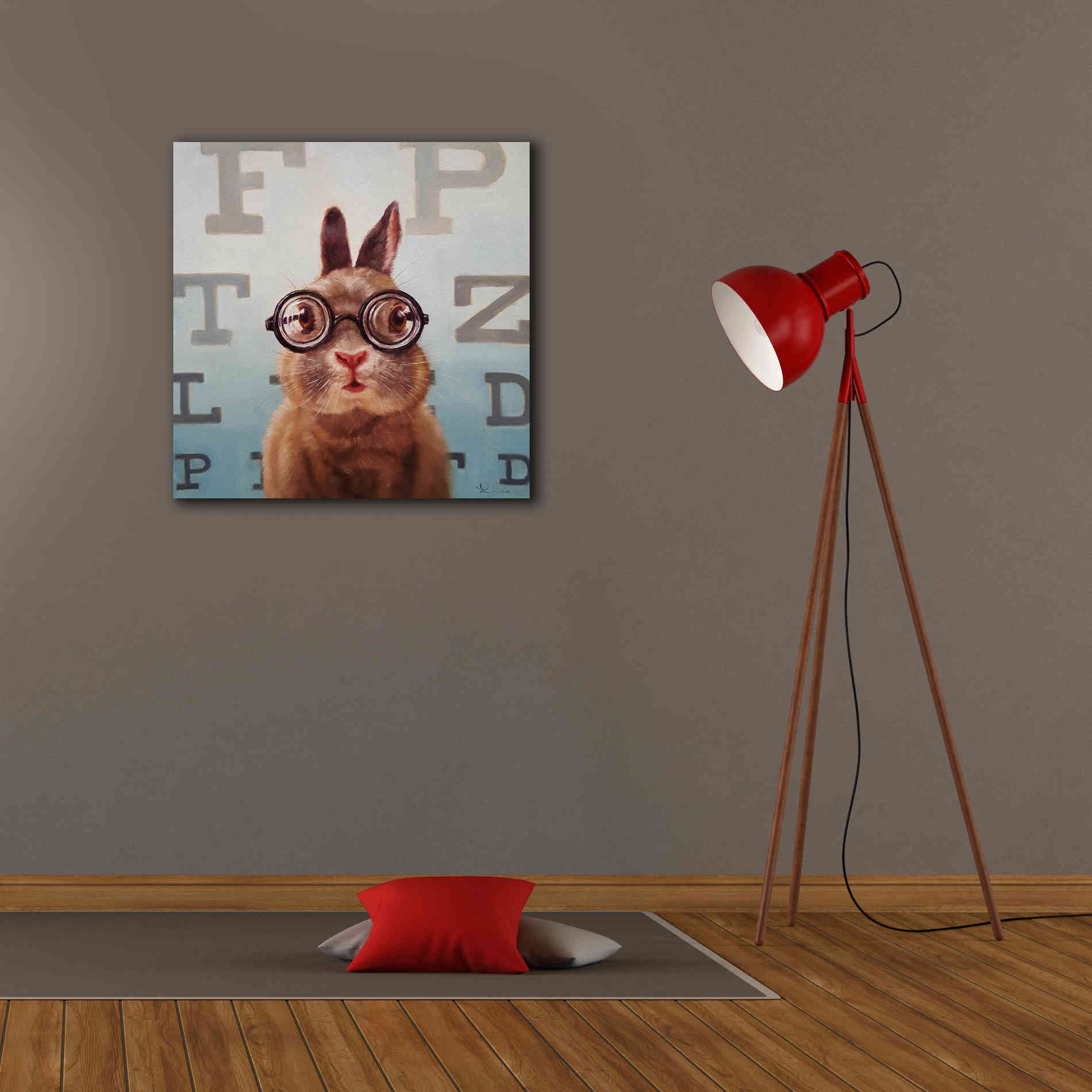 'Four Eyes' by Lucia Heffernan, Canvas Wall Art,26x26