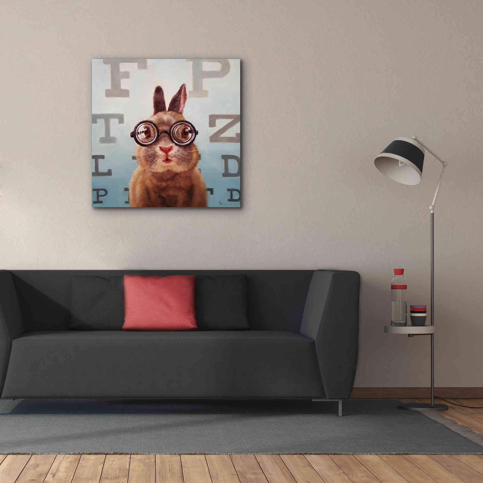 'Four Eyes' by Lucia Heffernan, Canvas Wall Art,37x37