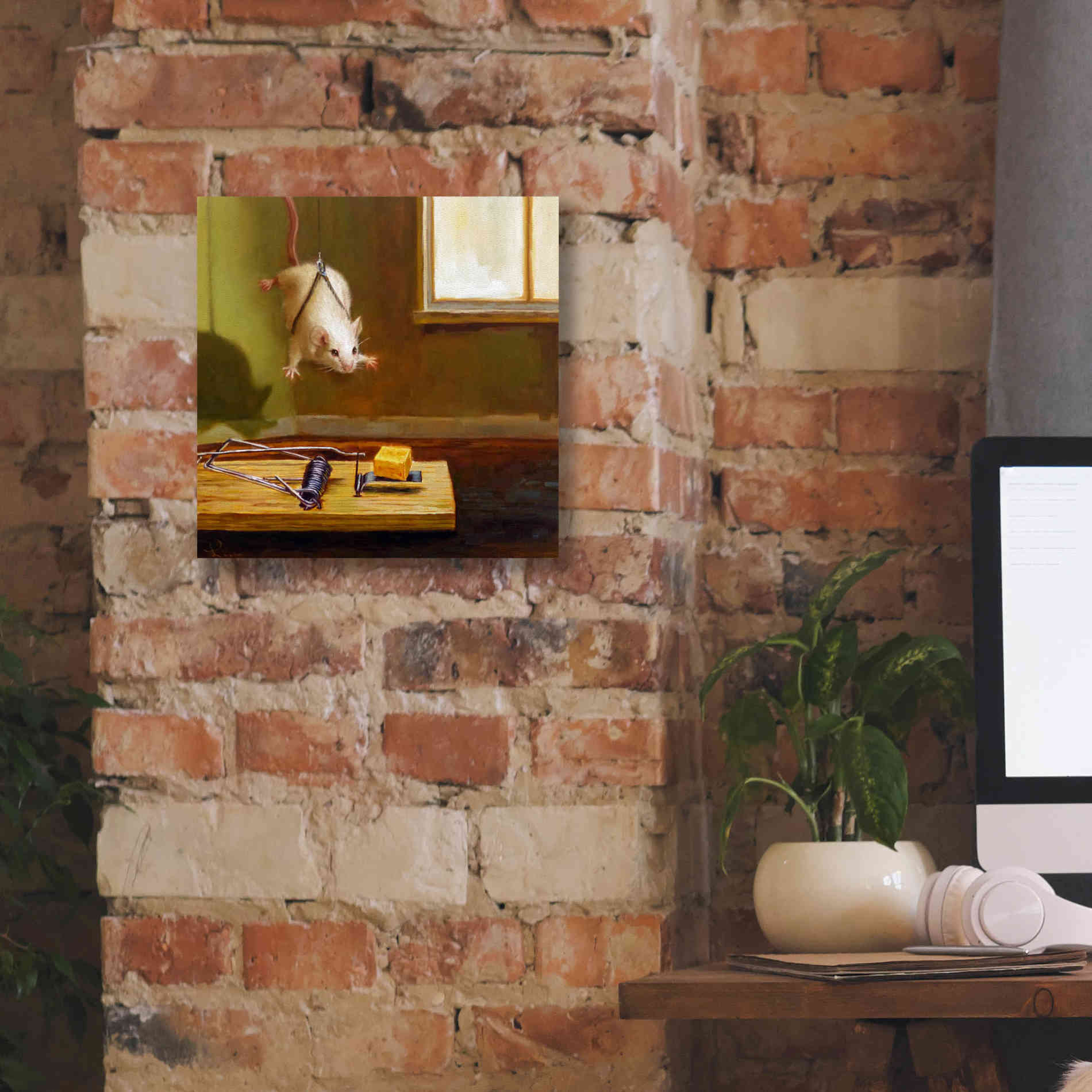 'Mission Impossible' by Lucia Heffernan, Canvas Wall Art,12x12