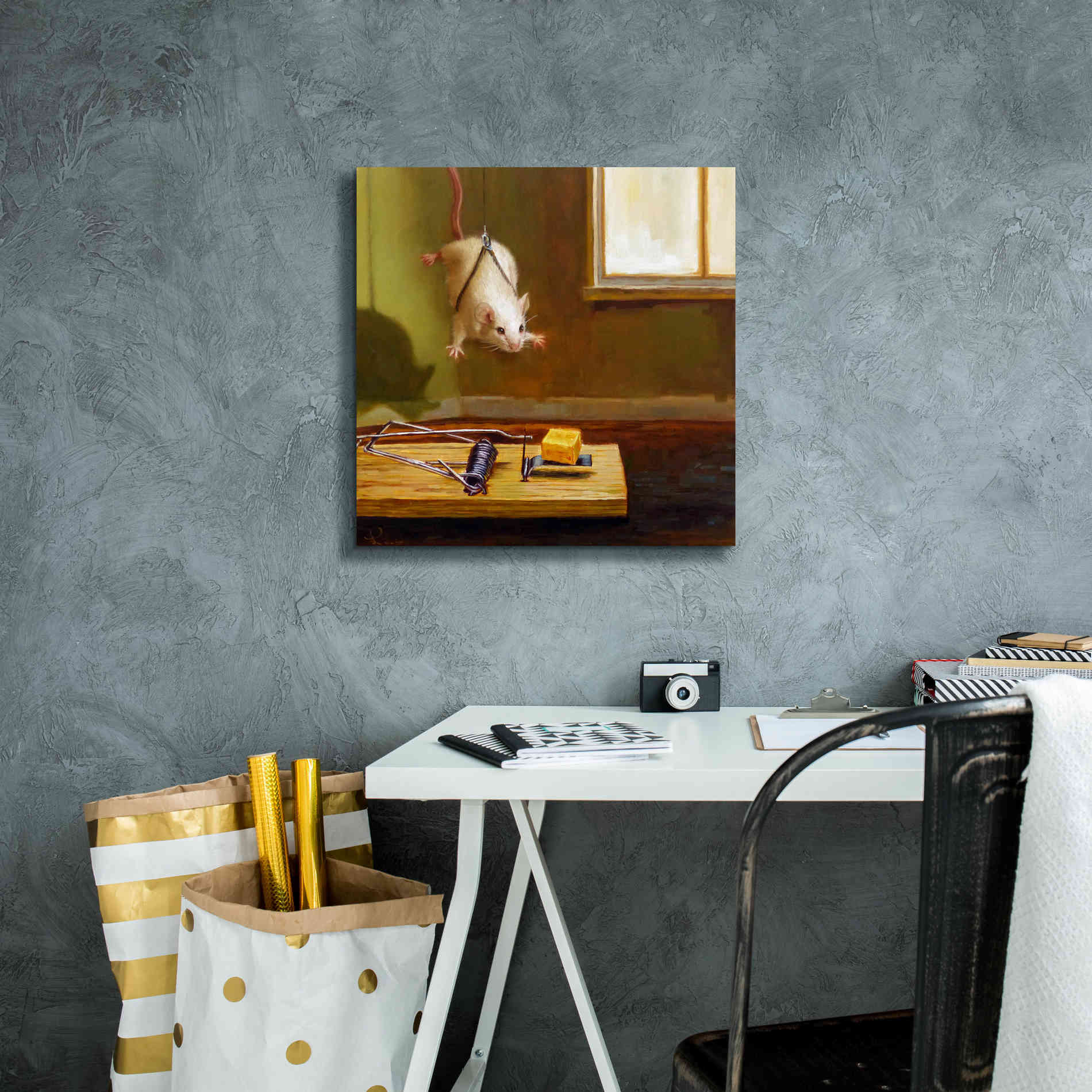 'Mission Impossible' by Lucia Heffernan, Canvas Wall Art,18x18