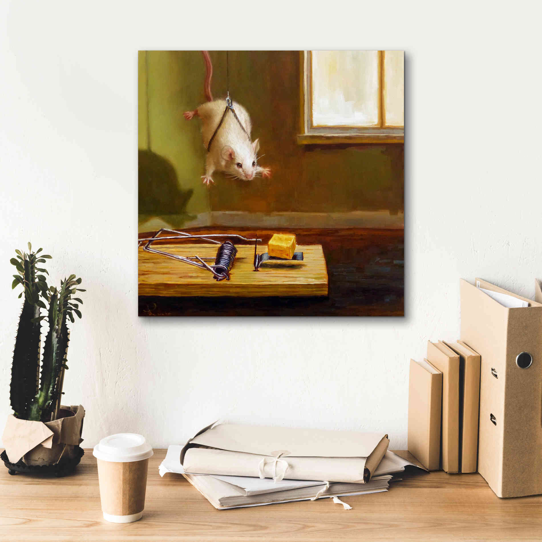 'Mission Impossible' by Lucia Heffernan, Canvas Wall Art,18x18