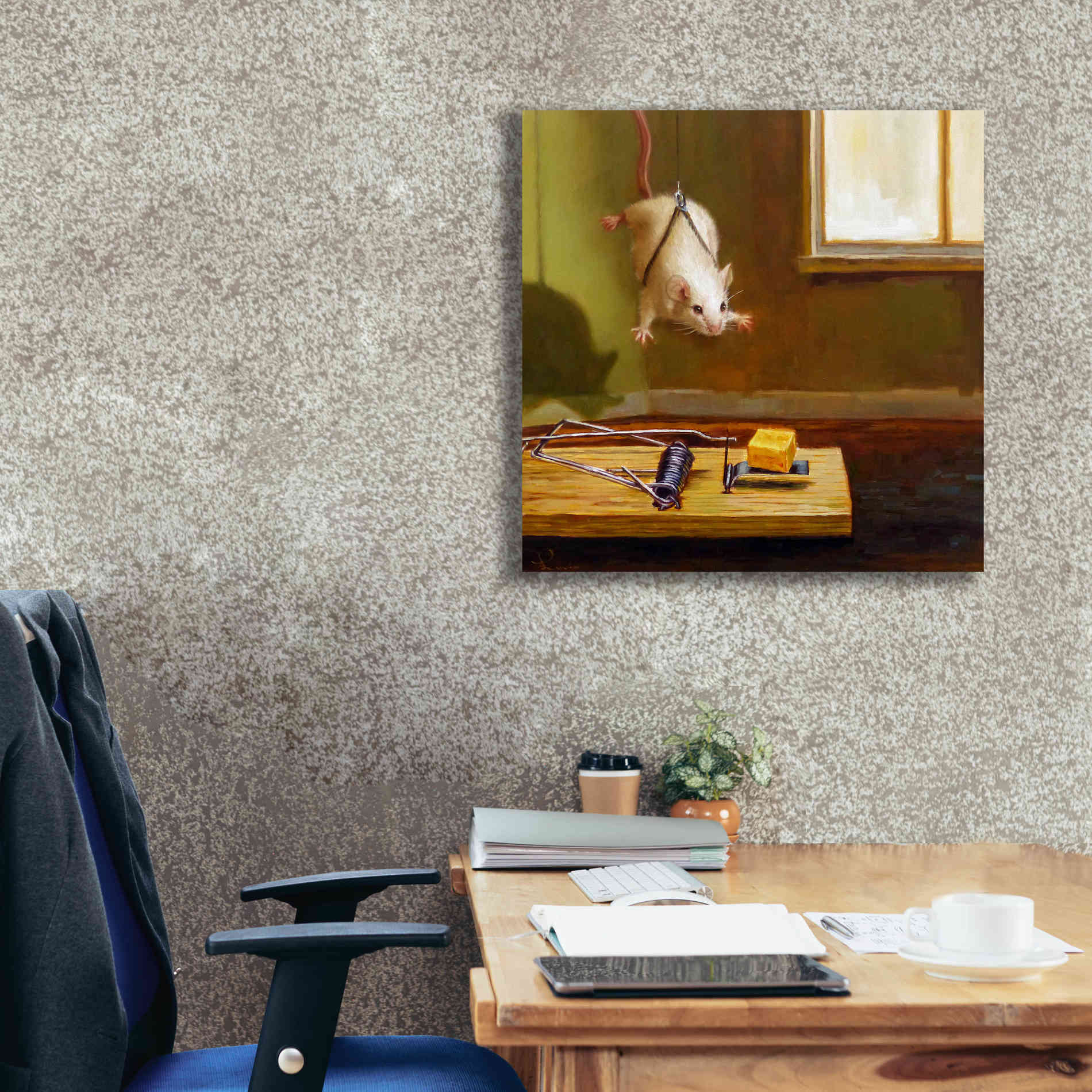 'Mission Impossible' by Lucia Heffernan, Canvas Wall Art,26x26