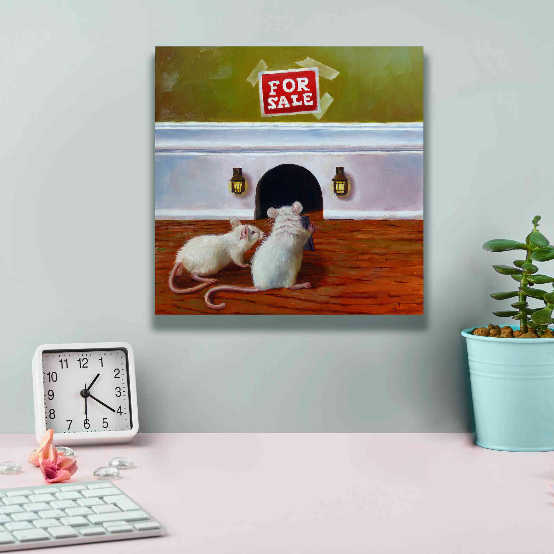 'Must See Inside' by Lucia Heffernan, Canvas Wall Art,12x12