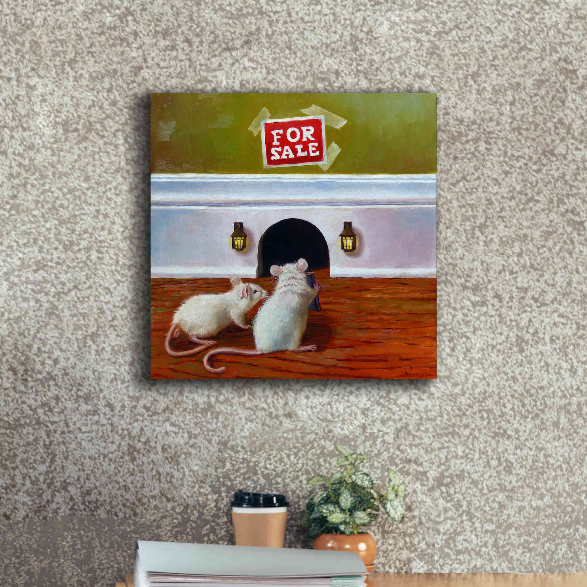 'Must See Inside' by Lucia Heffernan, Canvas Wall Art,18x18