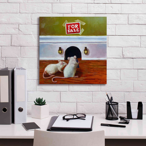 Image of 'Must See Inside' by Lucia Heffernan, Canvas Wall Art,18x18