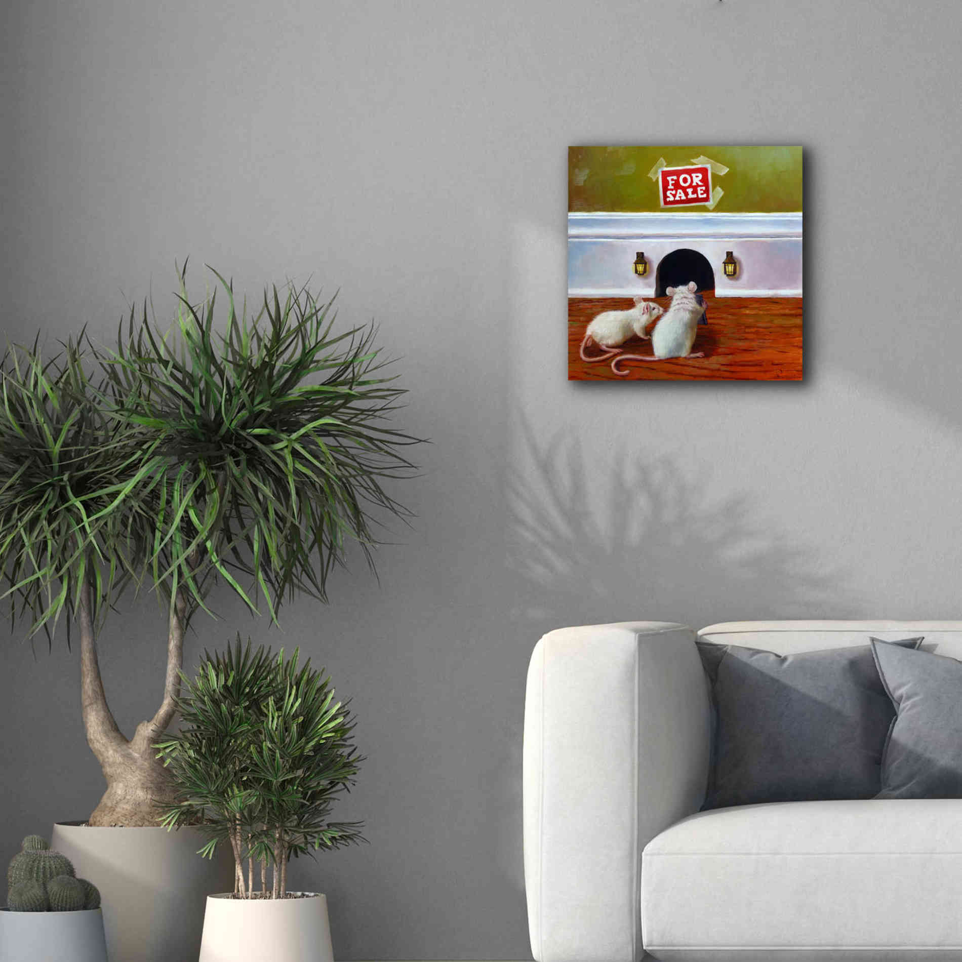 'Must See Inside' by Lucia Heffernan, Canvas Wall Art,18x18