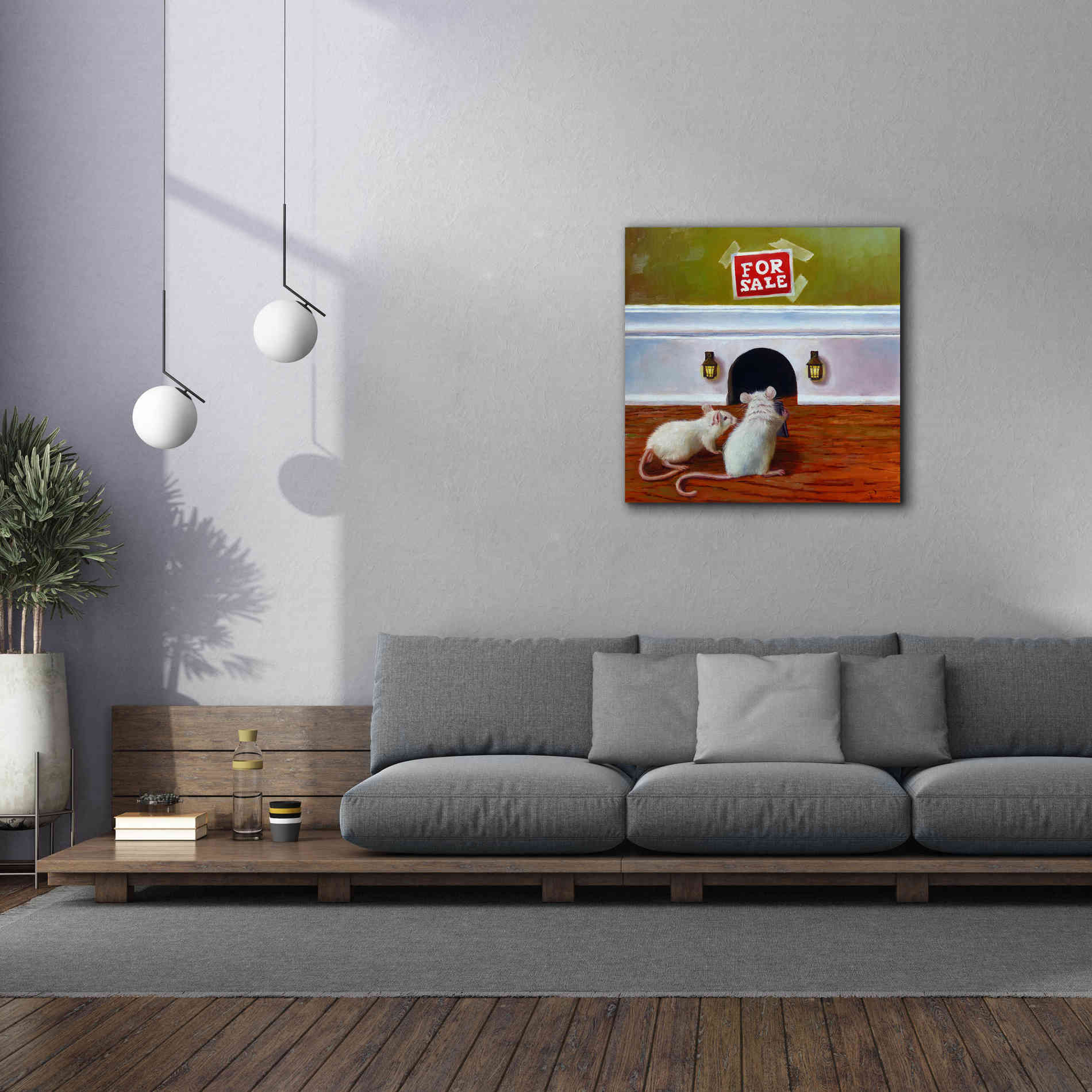 'Must See Inside' by Lucia Heffernan, Canvas Wall Art,37x37