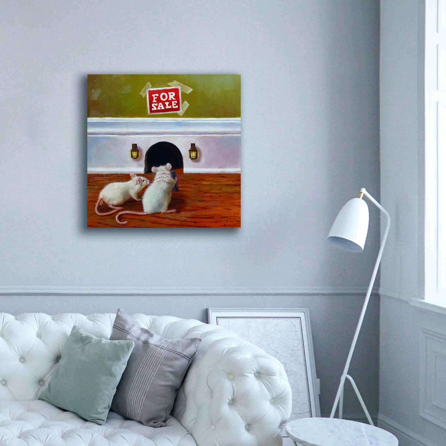 'Must See Inside' by Lucia Heffernan, Canvas Wall Art,37x37