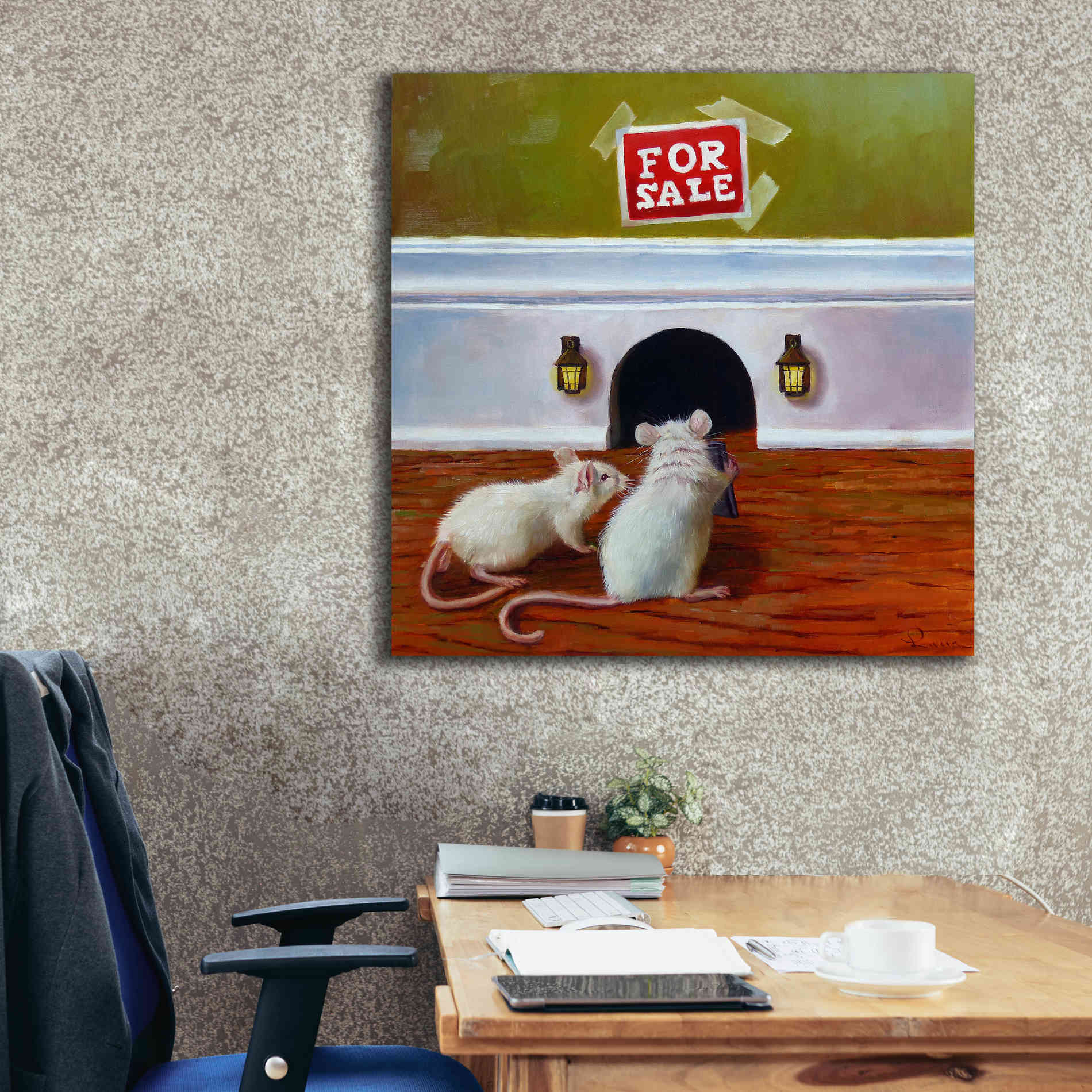 'Must See Inside' by Lucia Heffernan, Canvas Wall Art,37x37