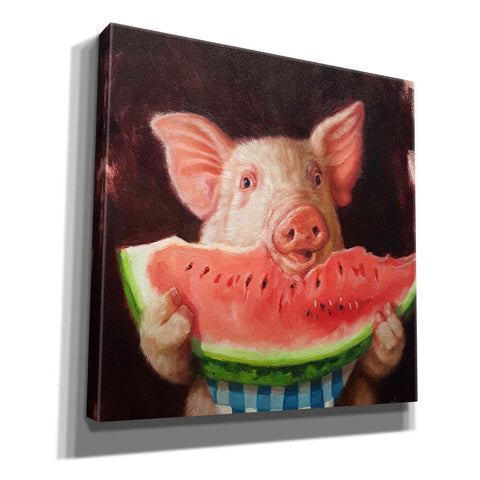 Image of 'Pig Out' by Lucia Heffernan, Canvas Wall Art