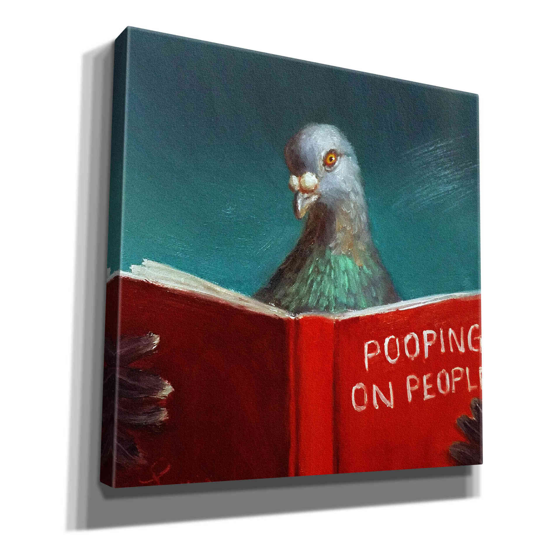 'Pooping on People' by Lucia Heffernan, Canvas Wall Art
