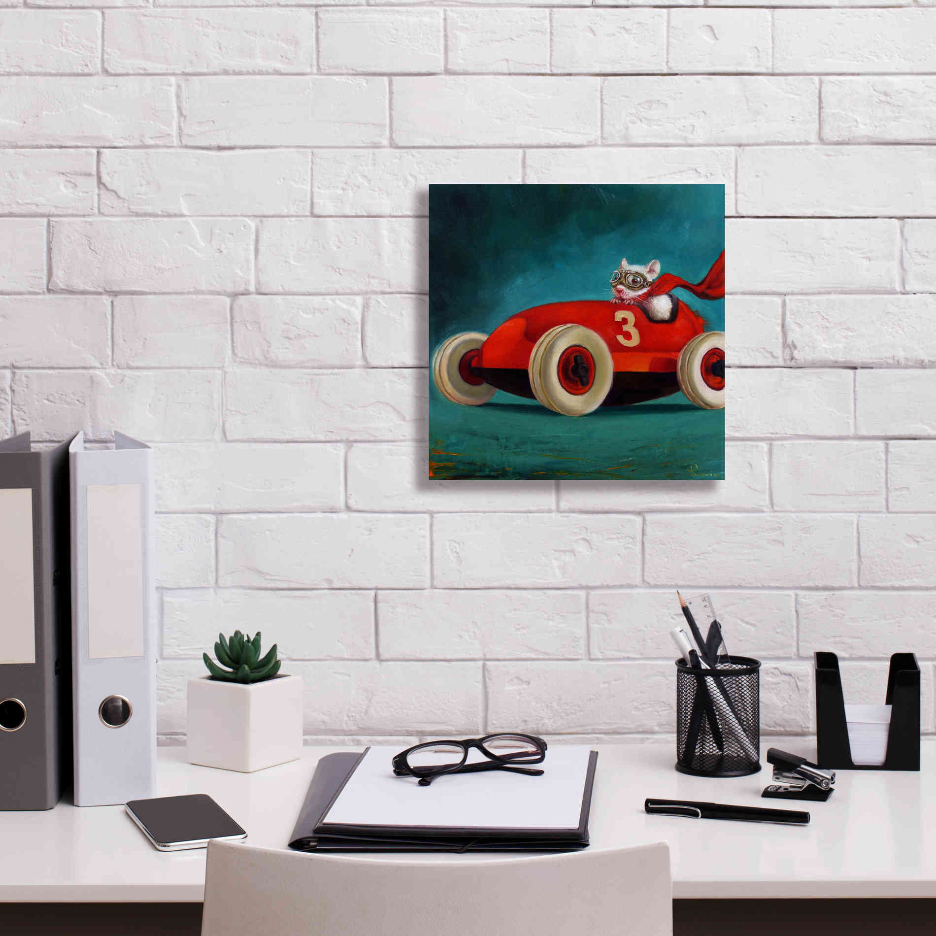 'Speed Racer' by Lucia Heffernan, Canvas Wall Art,12x12