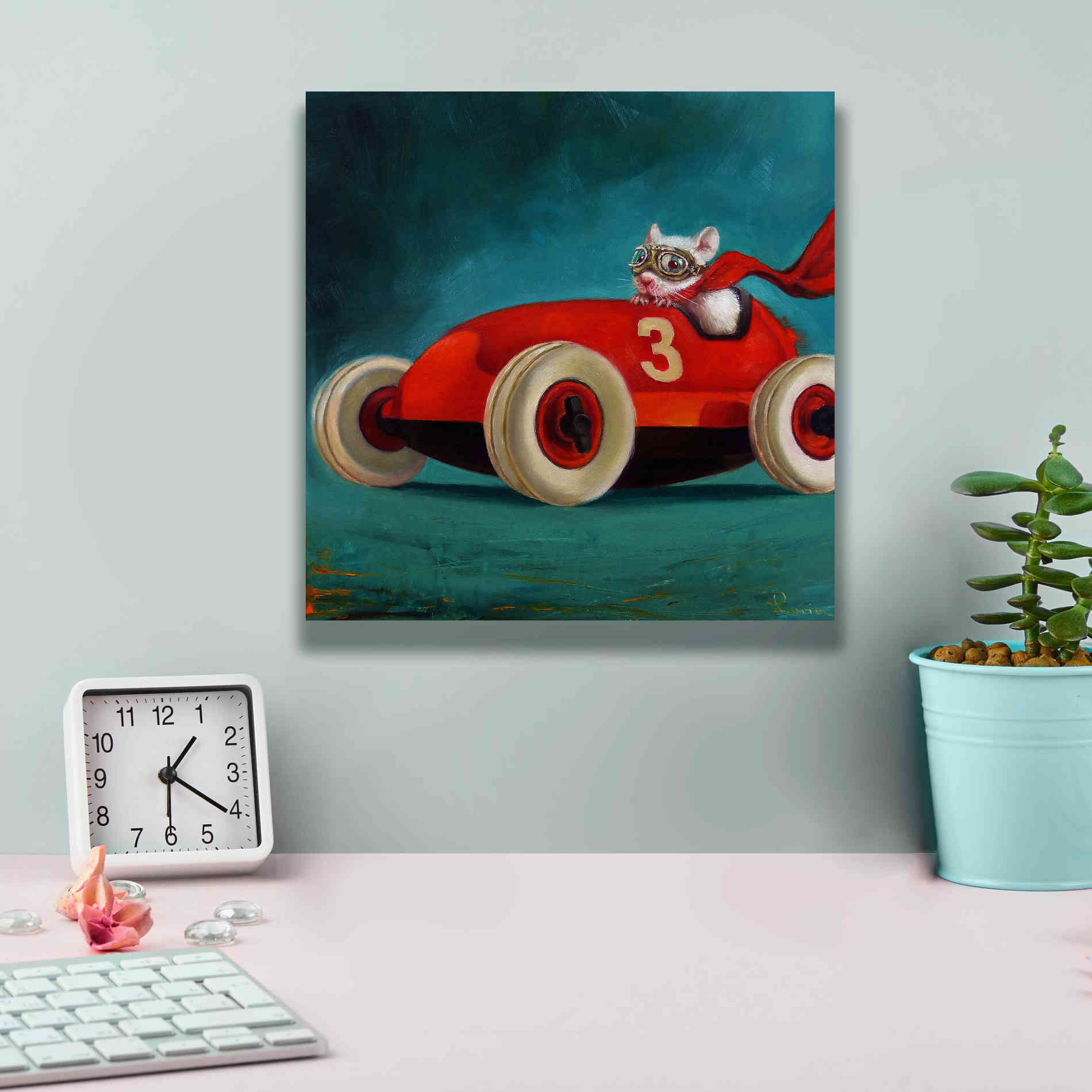 'Speed Racer' by Lucia Heffernan, Canvas Wall Art,12x12