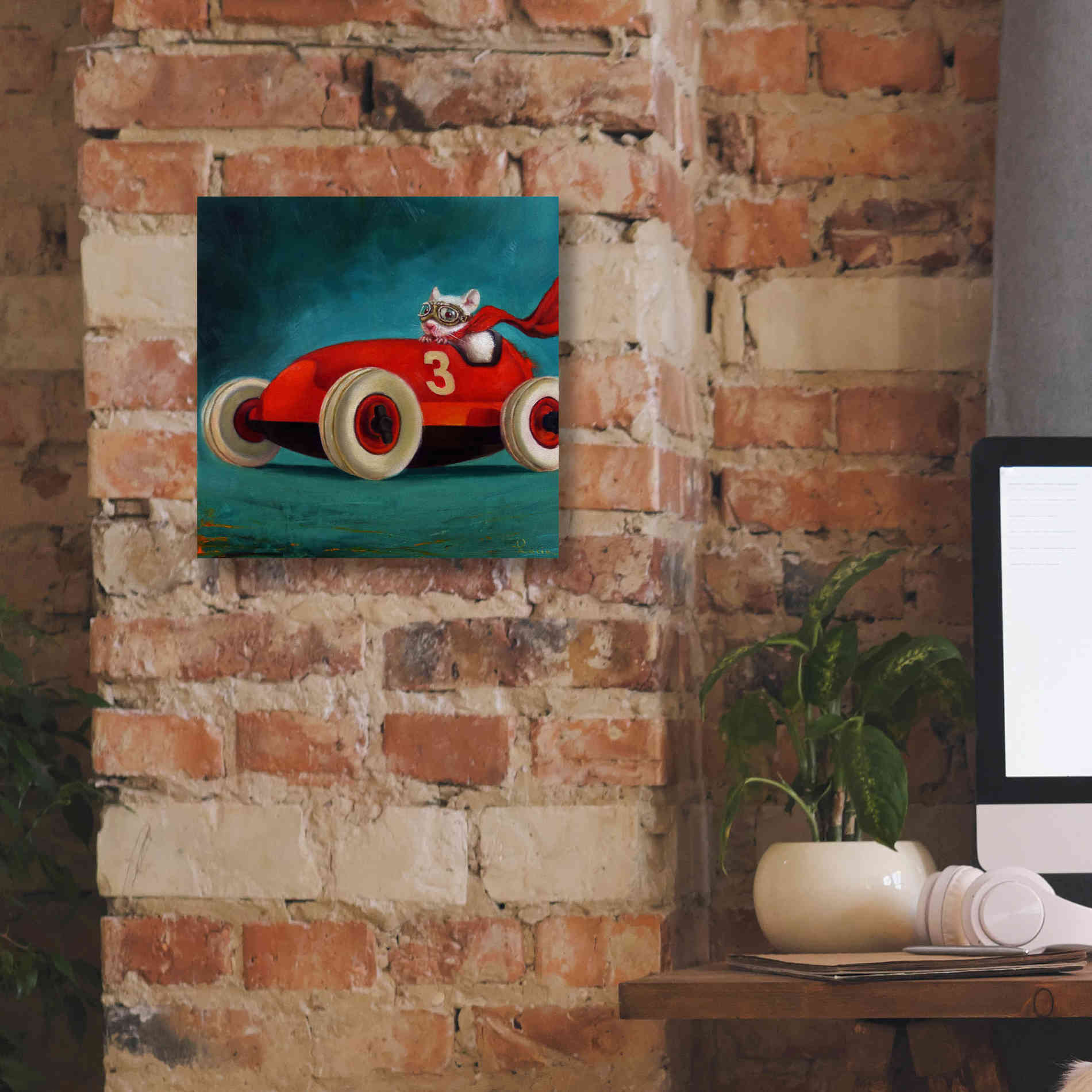 'Speed Racer' by Lucia Heffernan, Canvas Wall Art,12x12