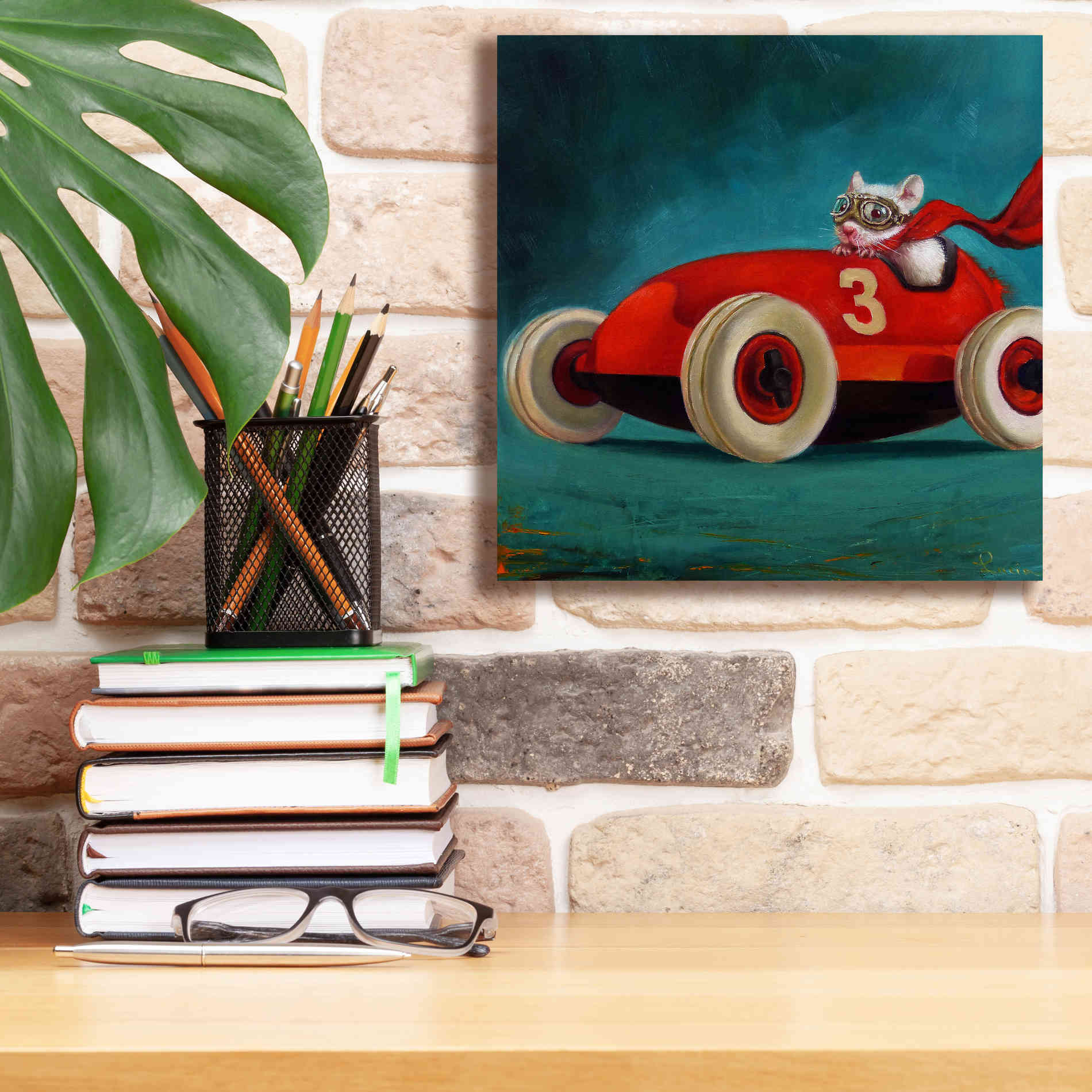 'Speed Racer' by Lucia Heffernan, Canvas Wall Art,12x12