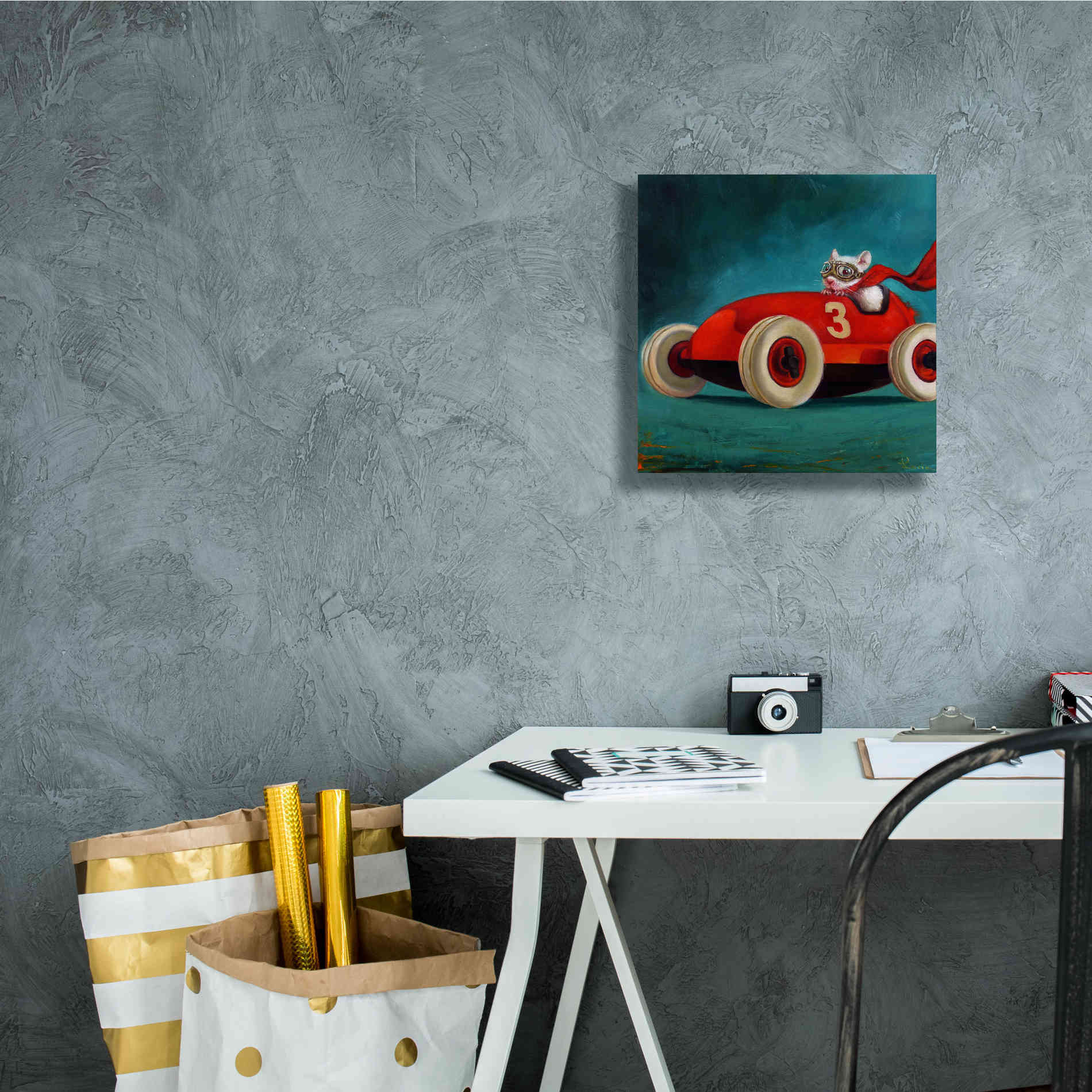 'Speed Racer' by Lucia Heffernan, Canvas Wall Art,12x12