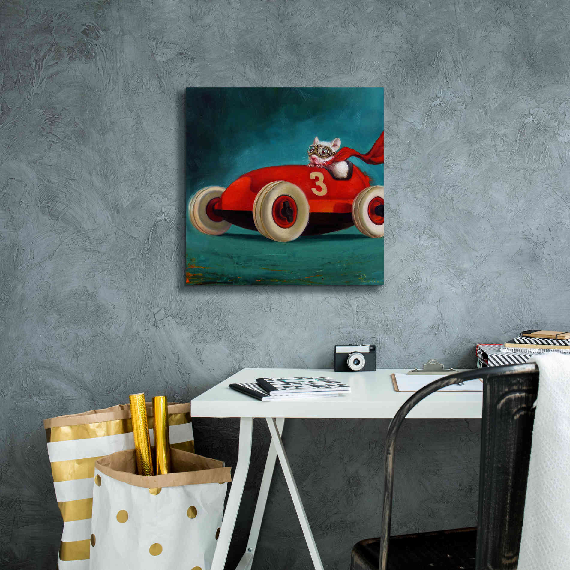 'Speed Racer' by Lucia Heffernan, Canvas Wall Art,18x18