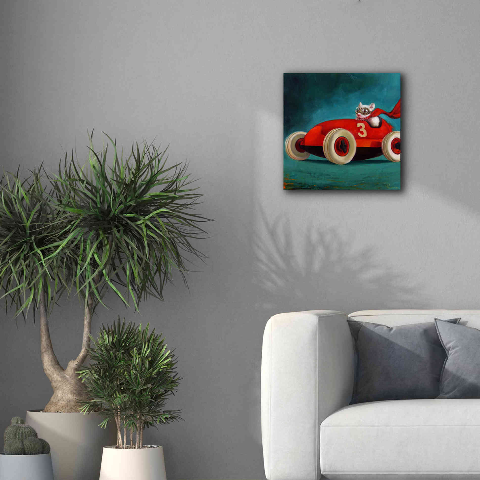 'Speed Racer' by Lucia Heffernan, Canvas Wall Art,18x18
