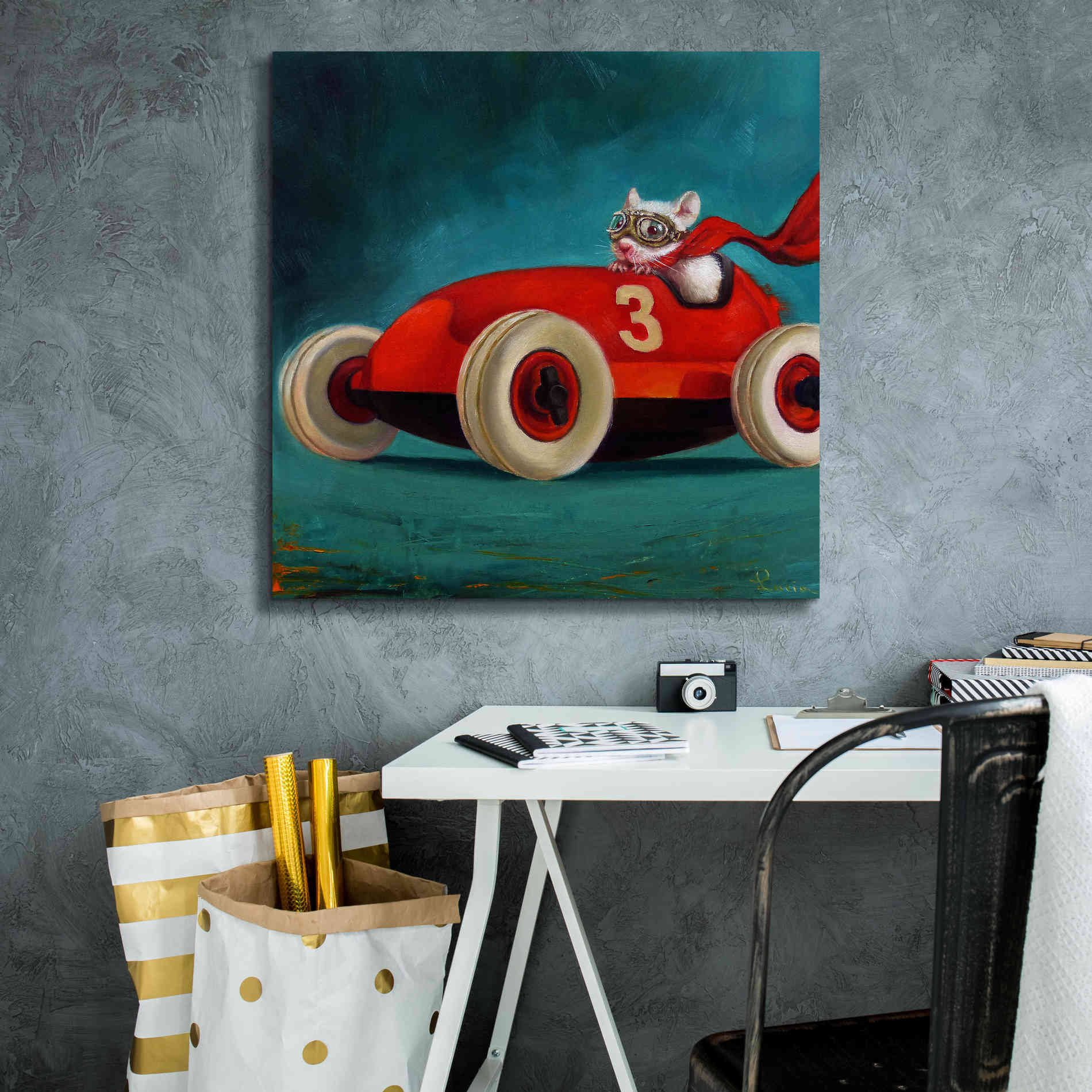 'Speed Racer' by Lucia Heffernan, Canvas Wall Art,26x26