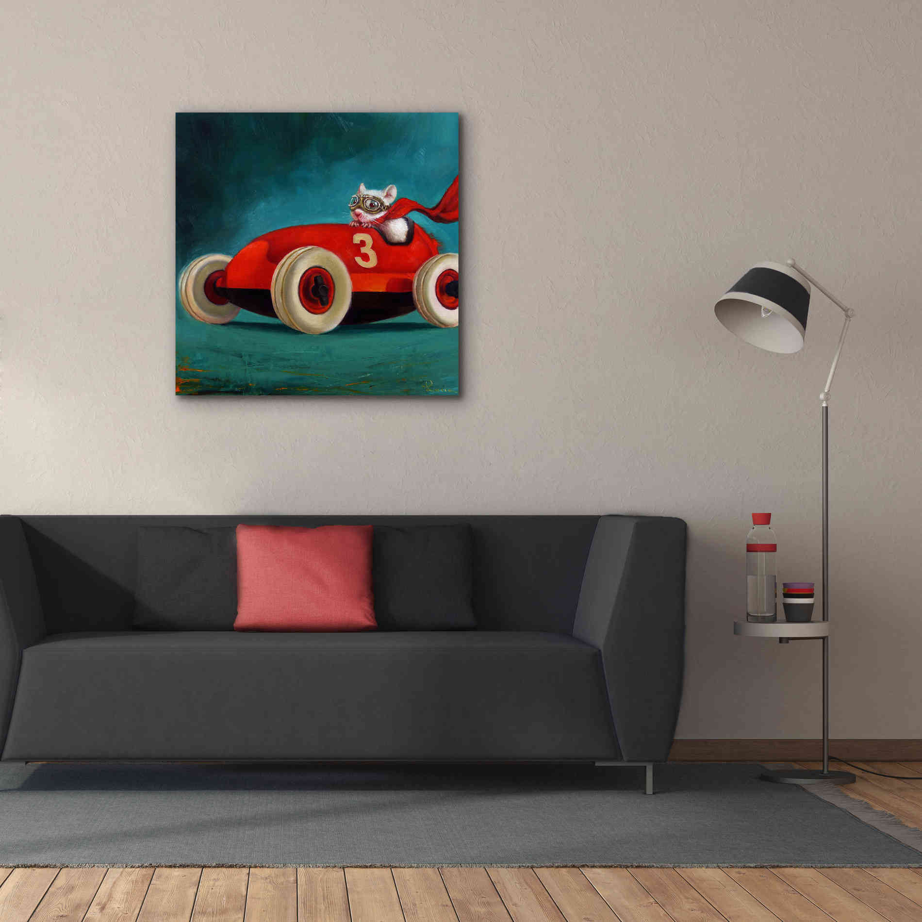 'Speed Racer' by Lucia Heffernan, Canvas Wall Art,37x37