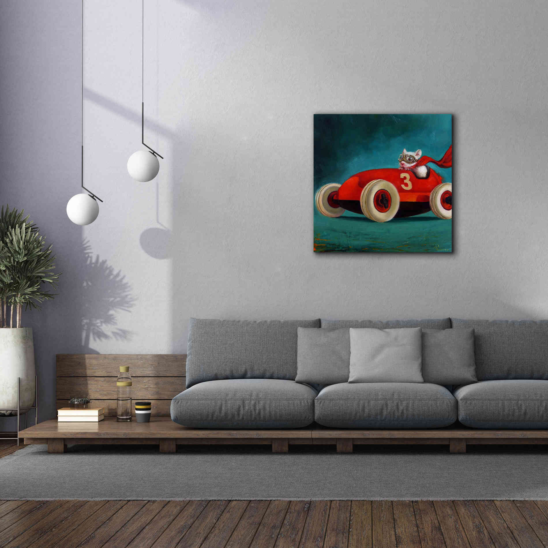 'Speed Racer' by Lucia Heffernan, Canvas Wall Art,37x37