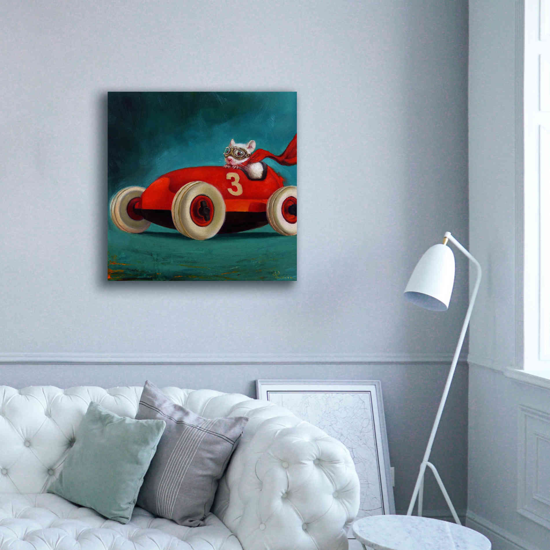 'Speed Racer' by Lucia Heffernan, Canvas Wall Art,37x37